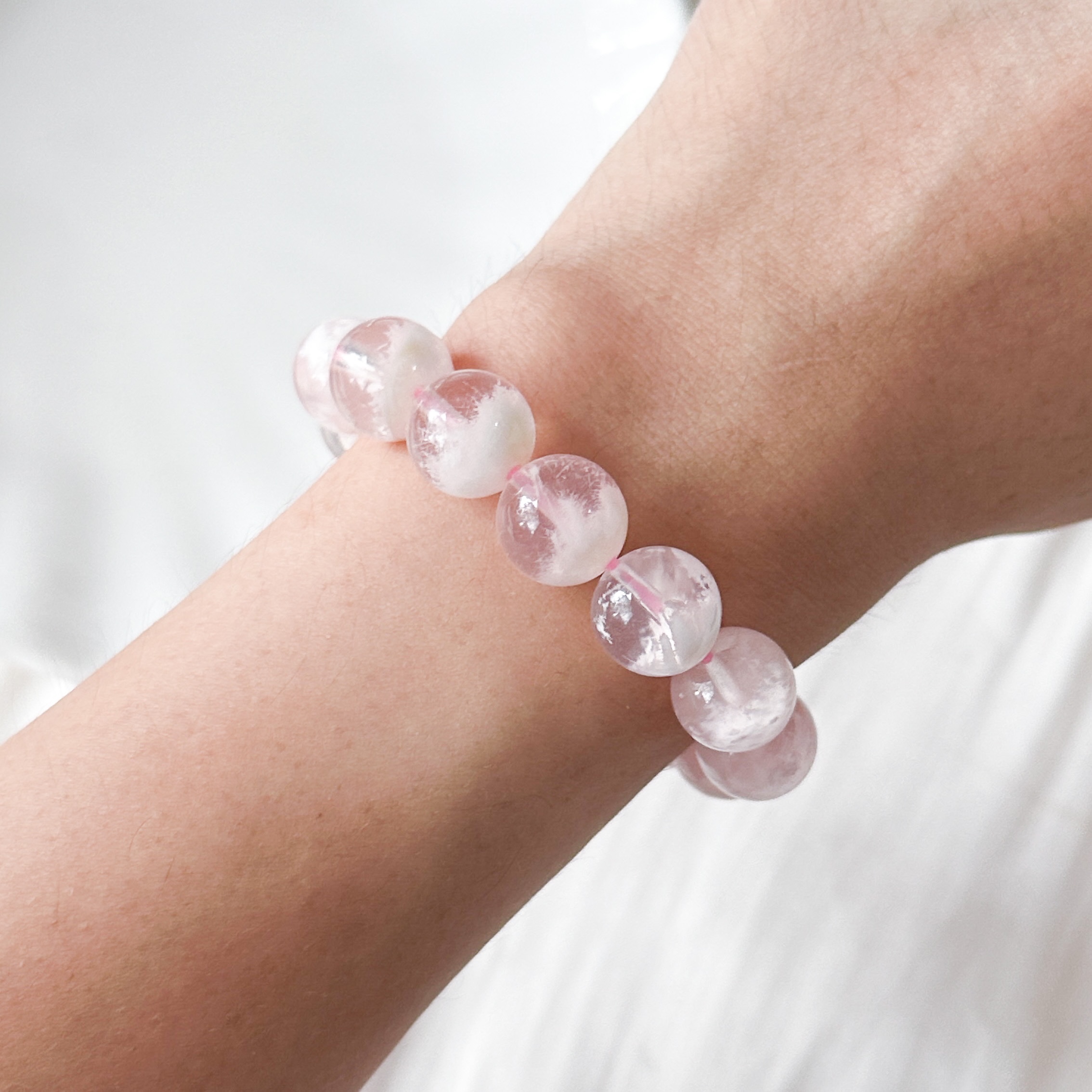 Snow Phantom Quartz 10-11mm Bracelet