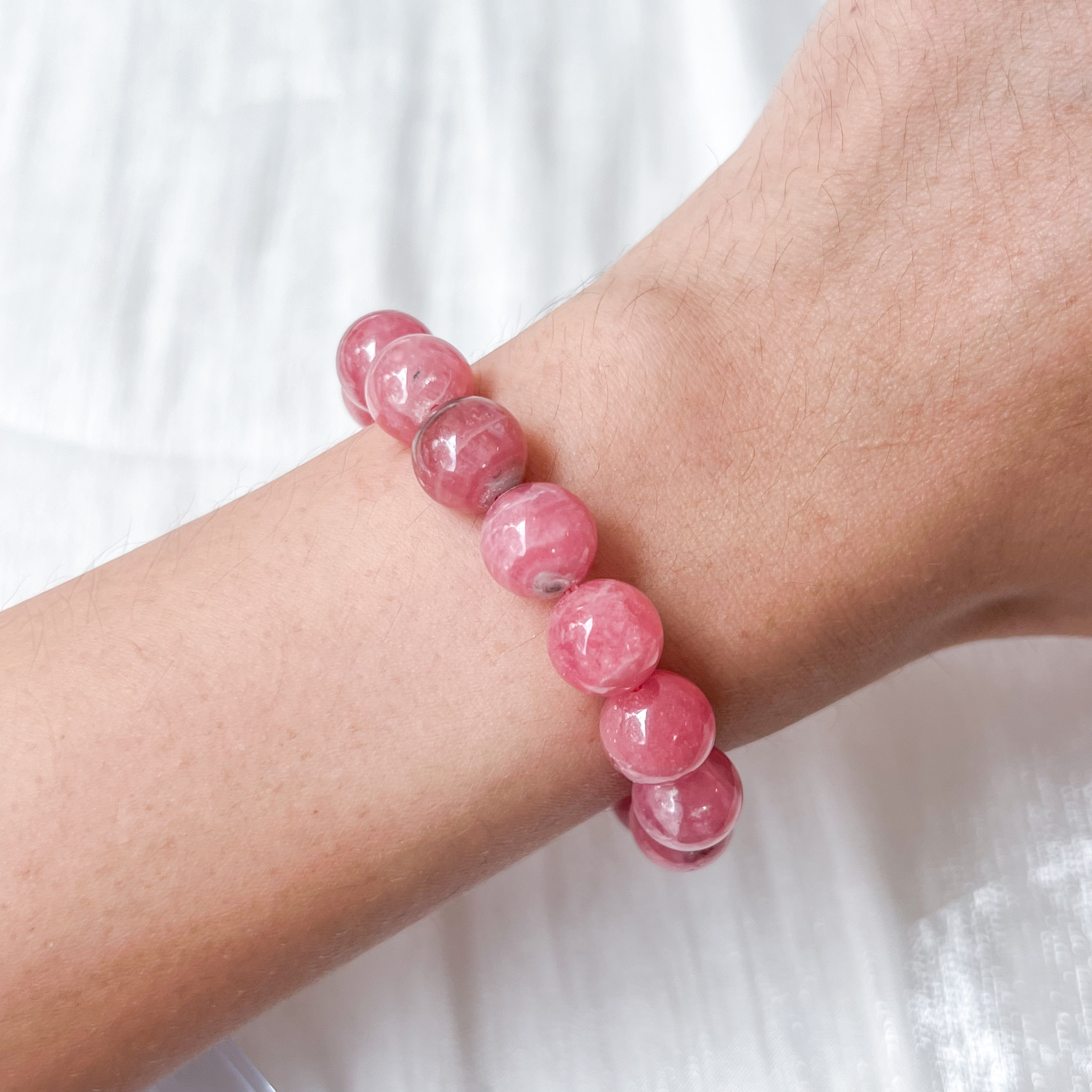 Rhodochrosite 9-10mm AAA+ Bracelet