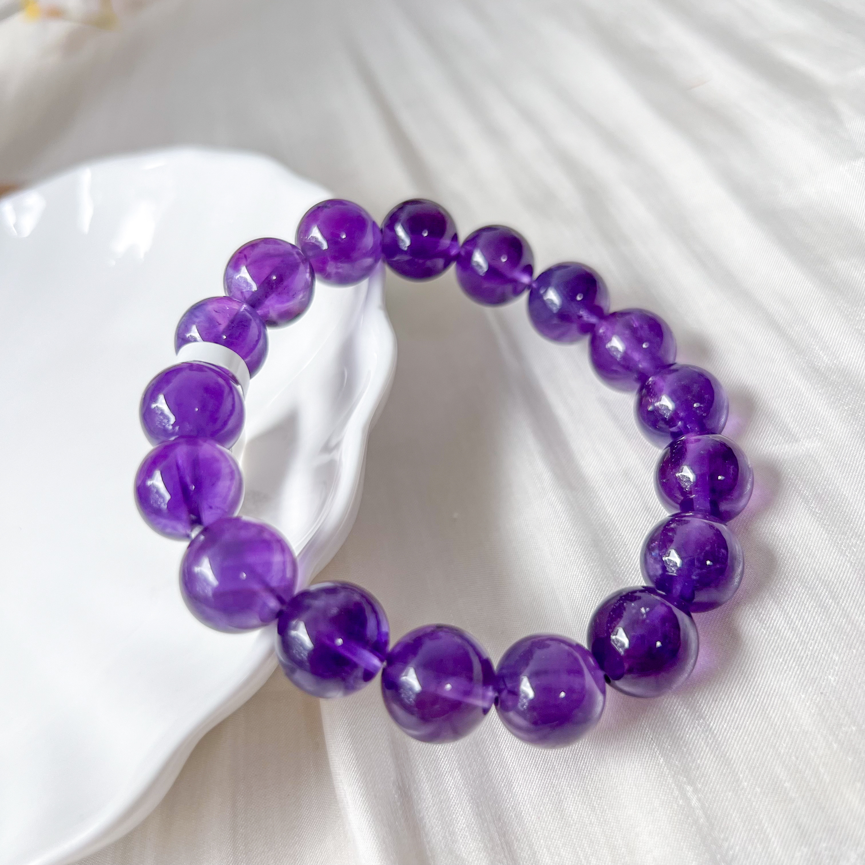 Amethyst 12mm AAA Bracelet