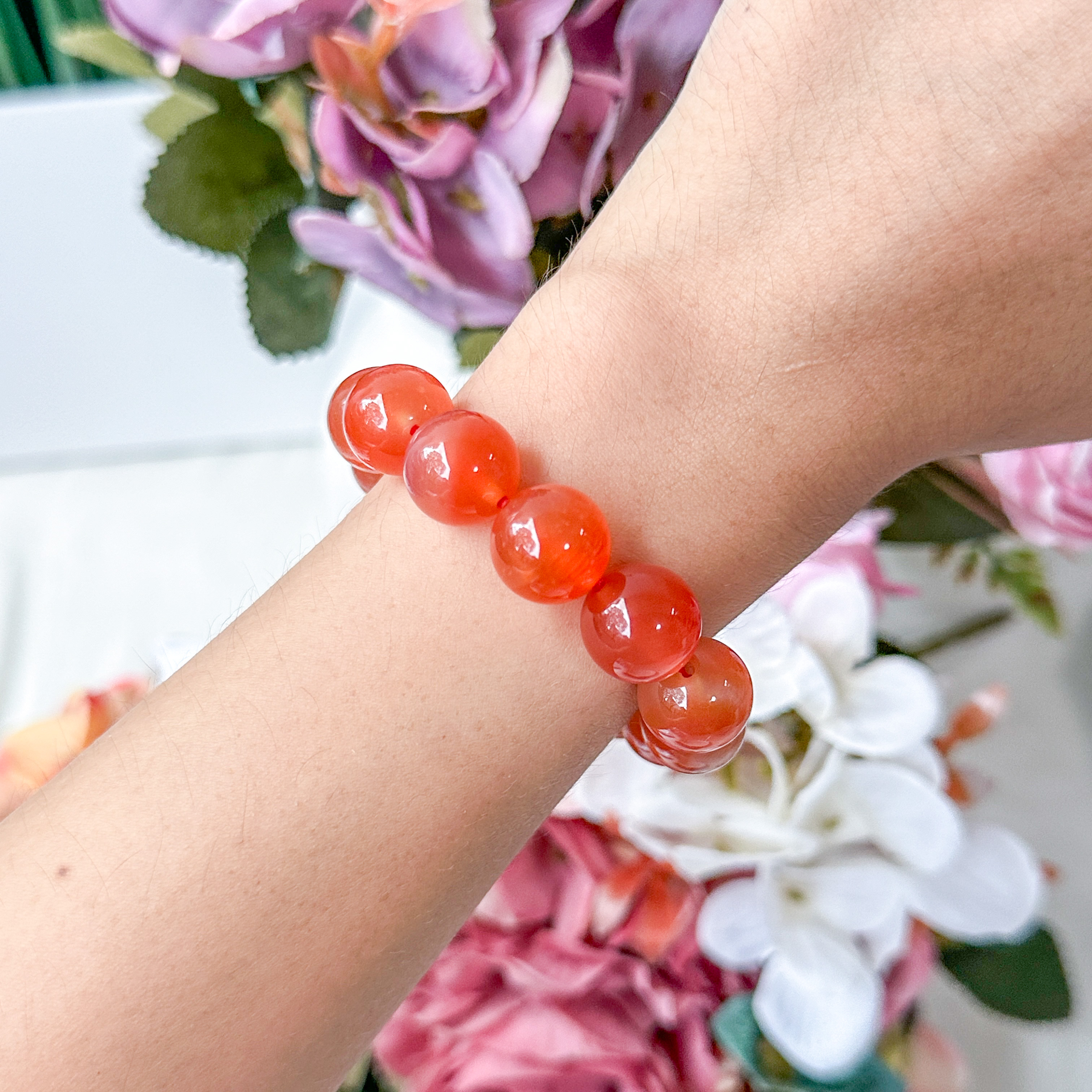 Carnelian 12mm Bracelet