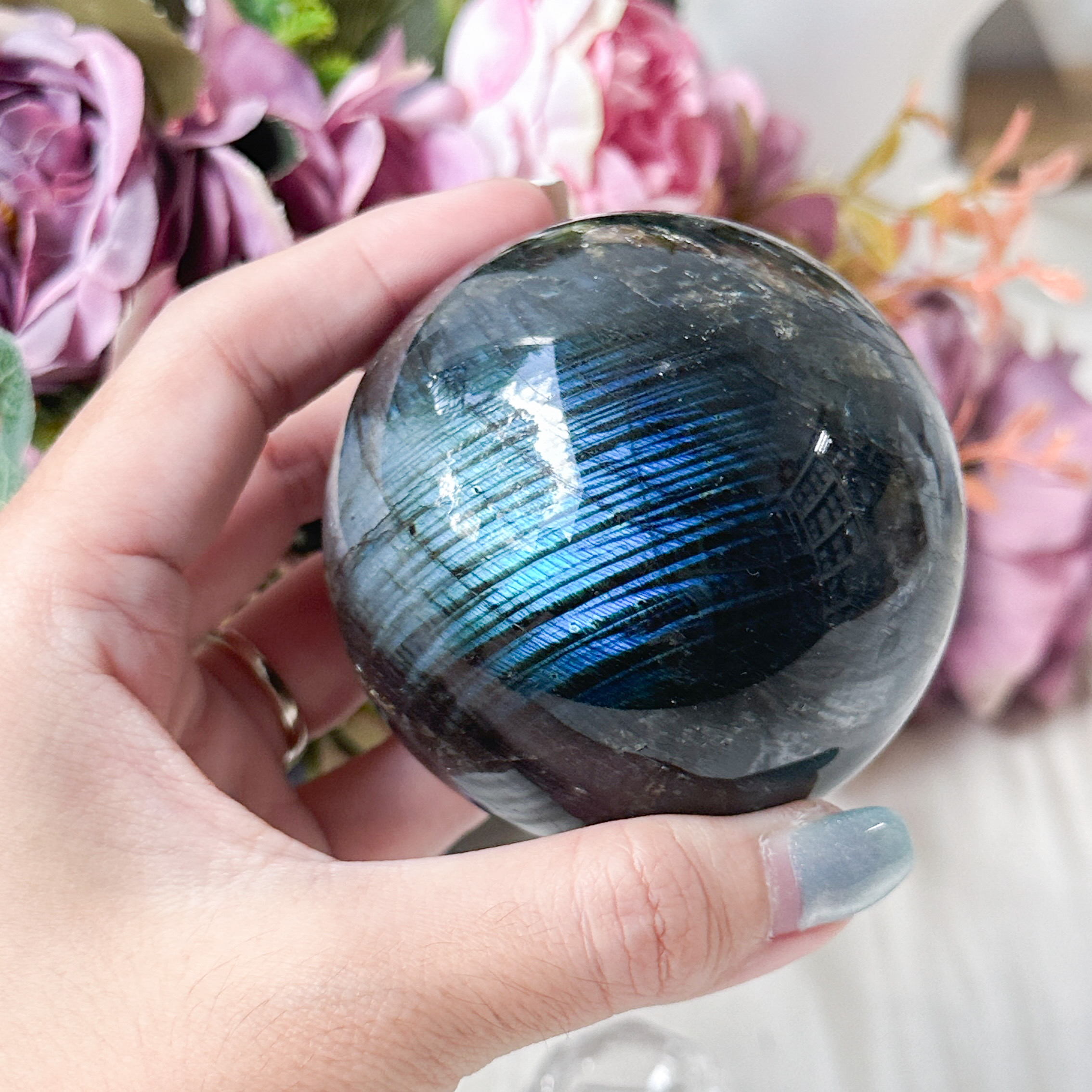 Labradorite 70mm Sphere