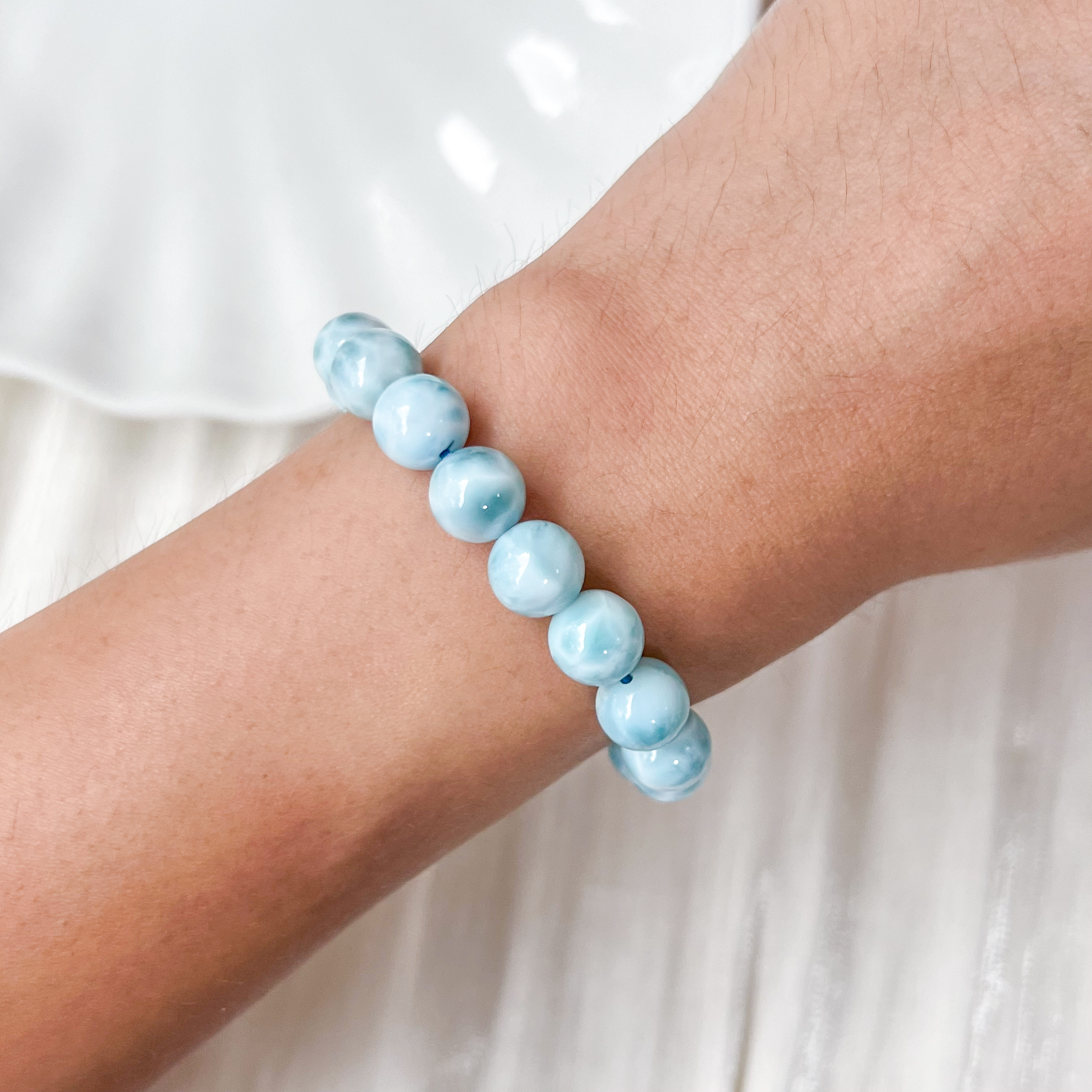 Larimar 8-9mm AAA+ Bracelet