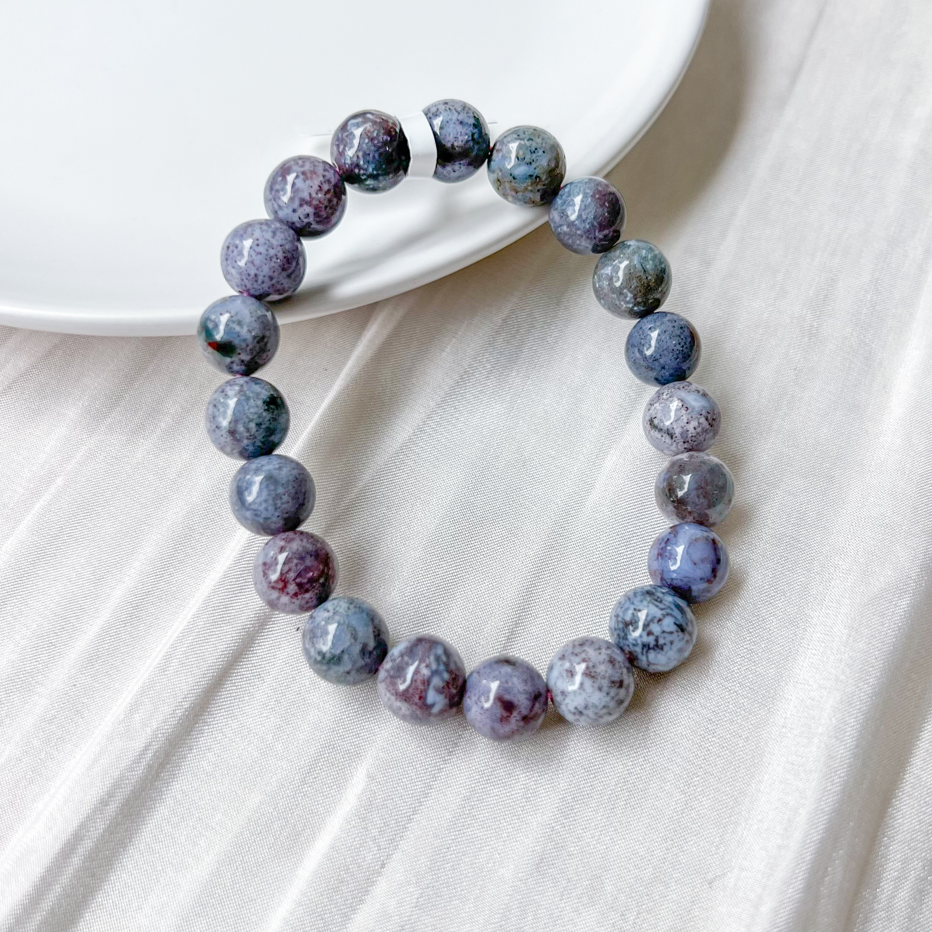 Purple Ocean Jasper 9-10mm Bracelet