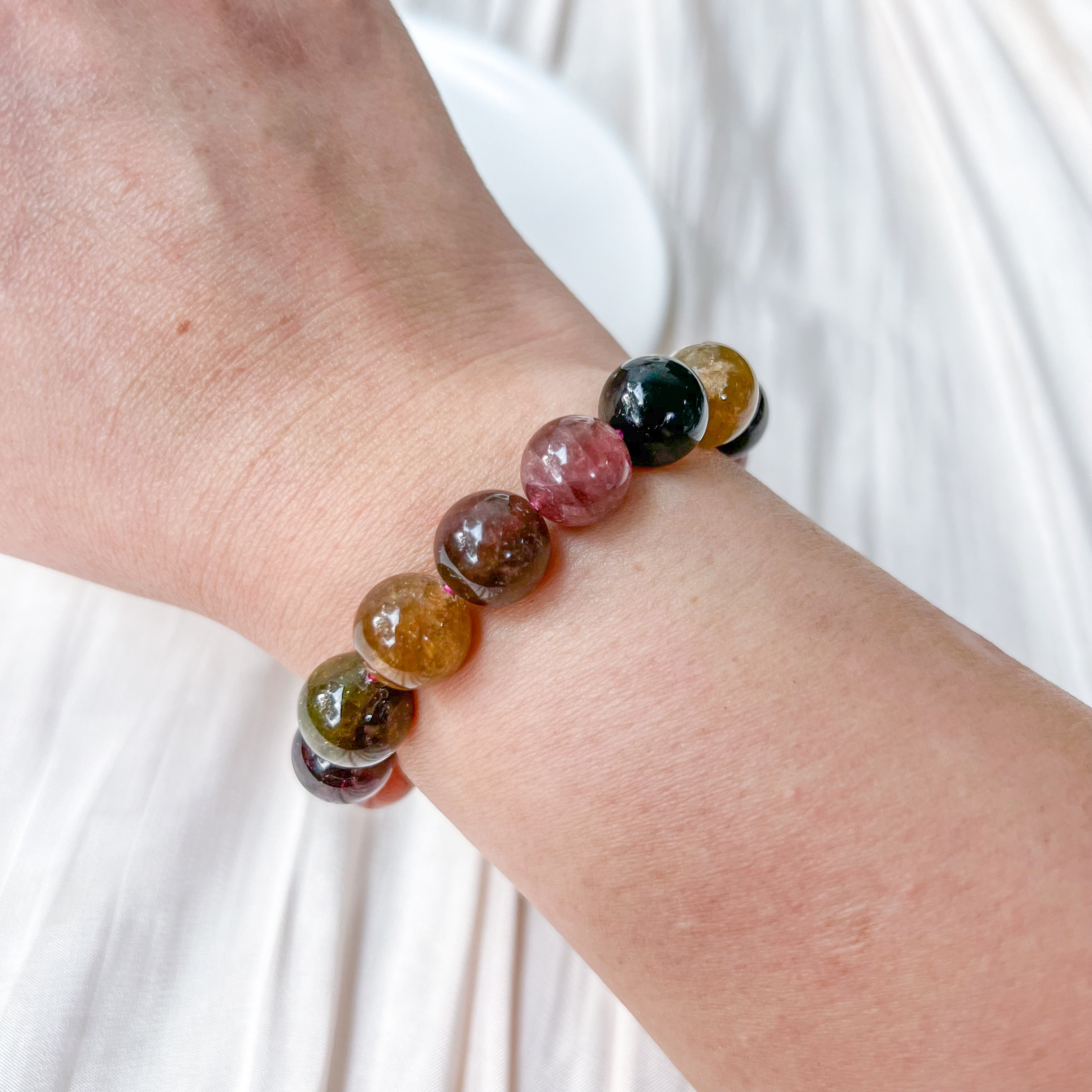 Multi-Colour Tourmaline 10+mm AAA Bracelet
