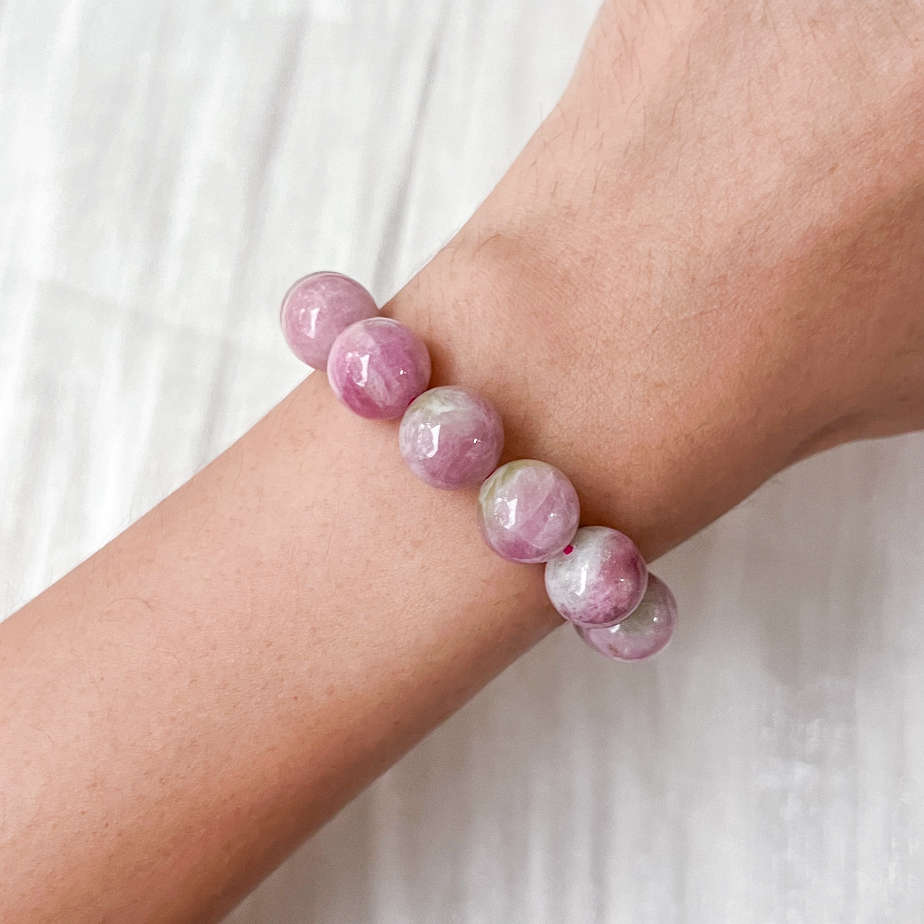 Watermelon Tourmaline 10-11mm Bracelet