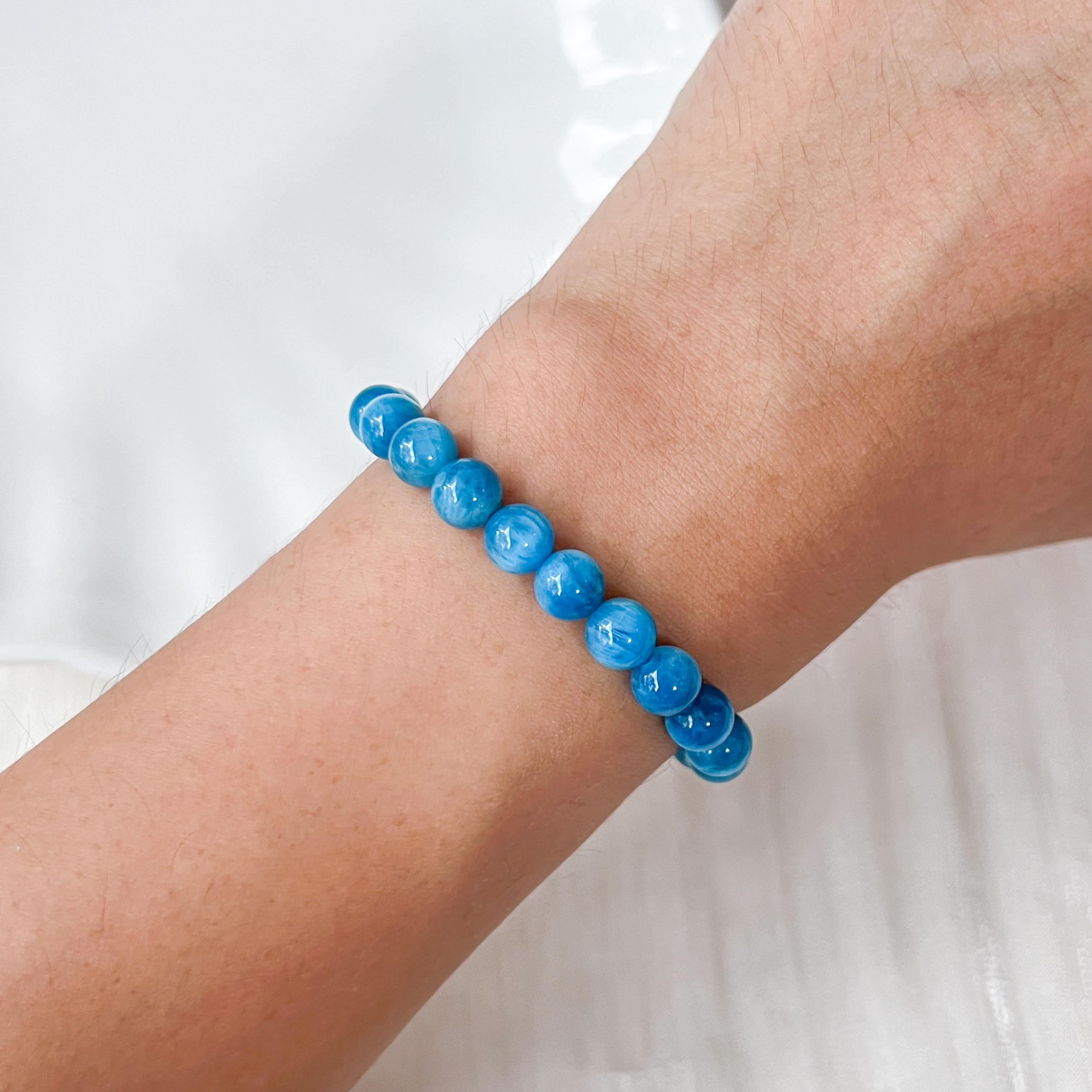 Cat's Eye Apatite 6mm Bracelet