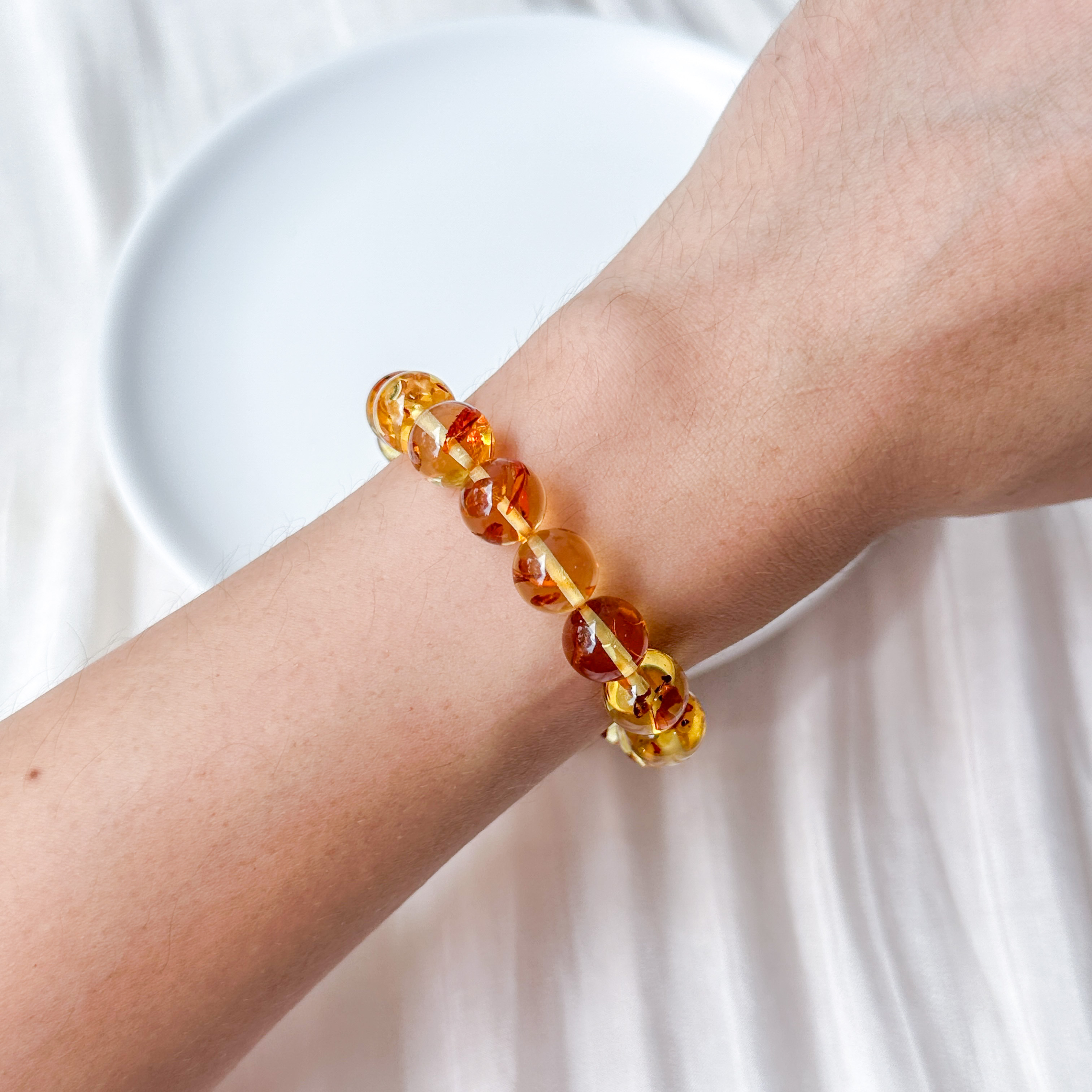 Natural Amber AAA 9mm Bracelet