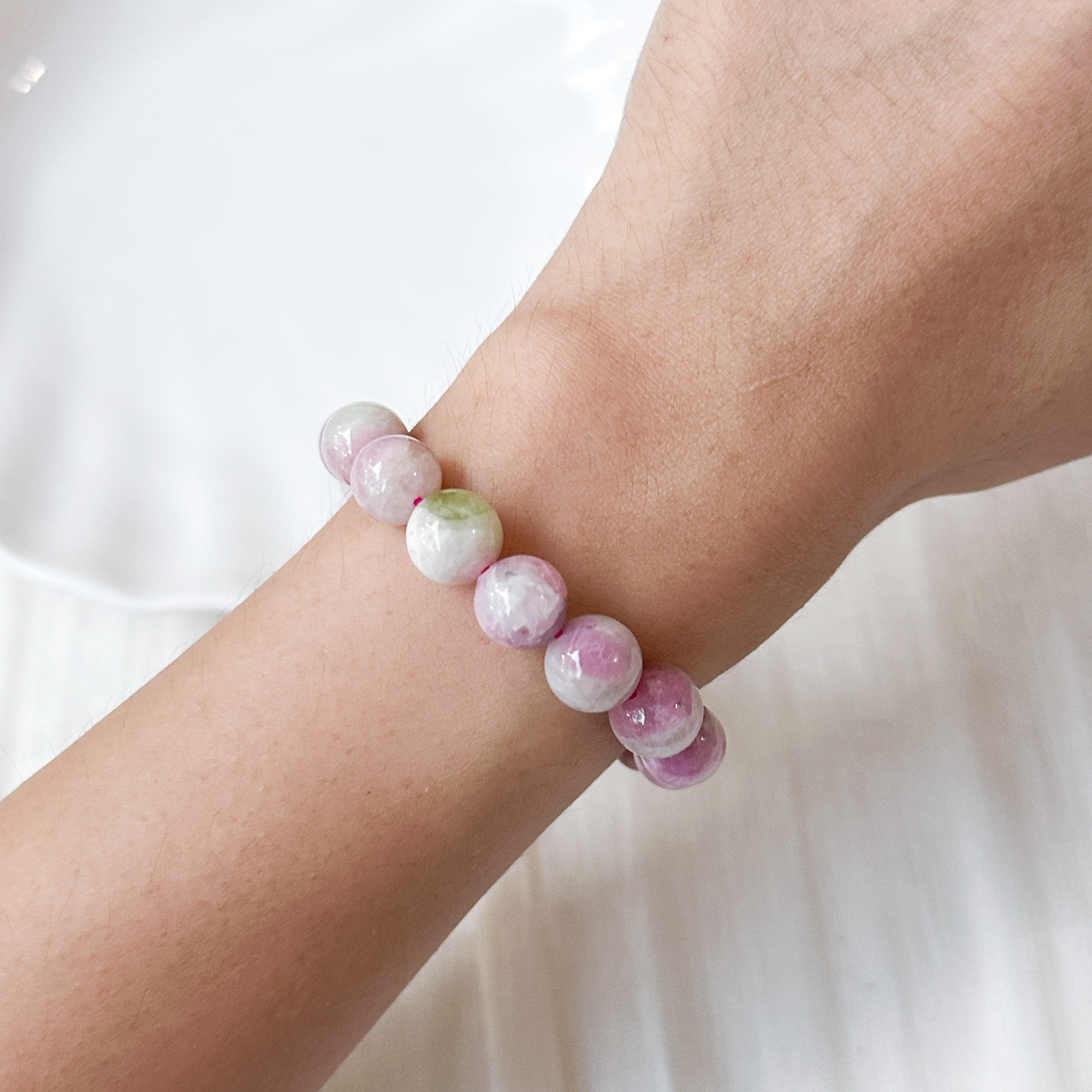 Cherry Blossom Tourmaline 9-10mm AAA Bracelet