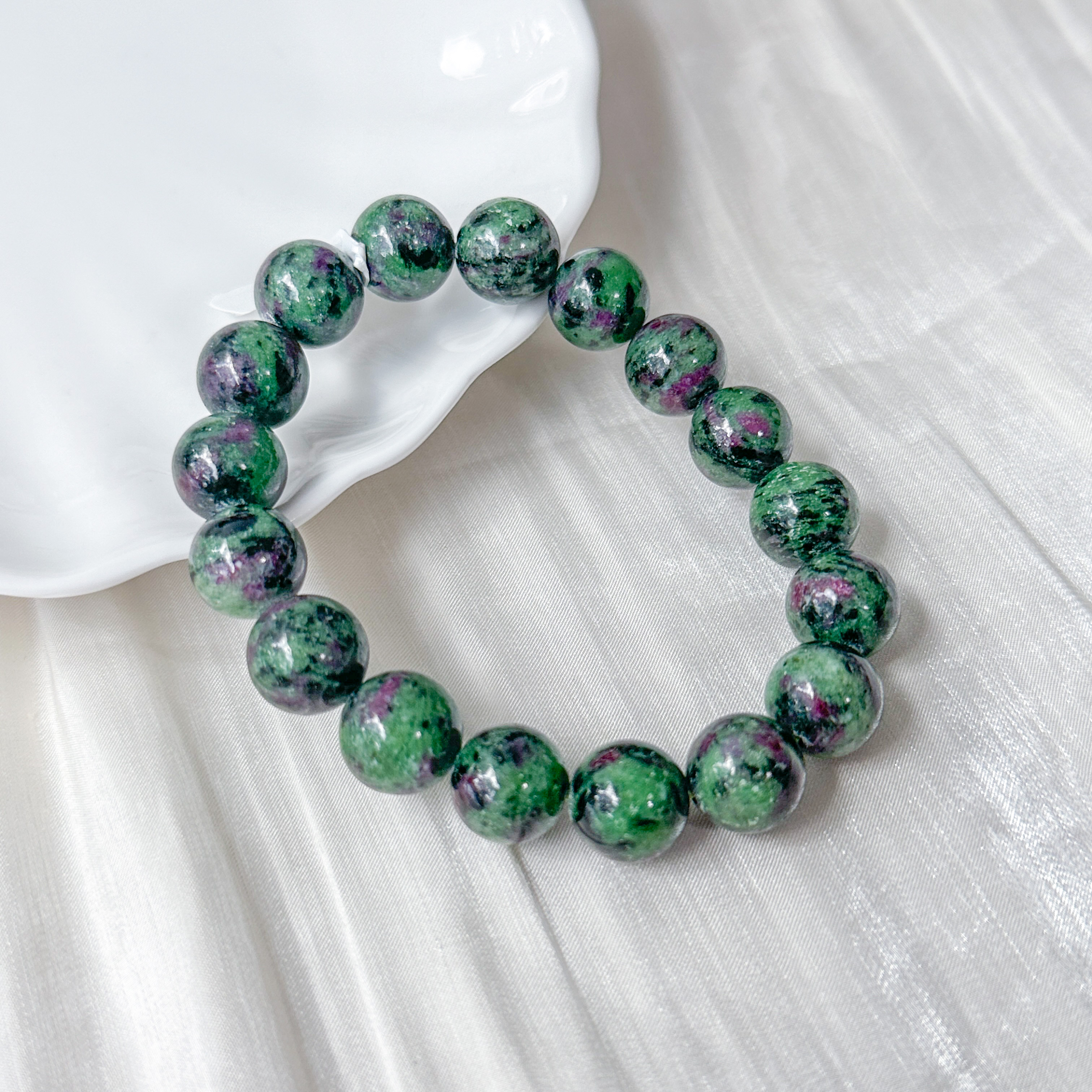 Ruby Zoisite 11-12mm AAA Bracelet