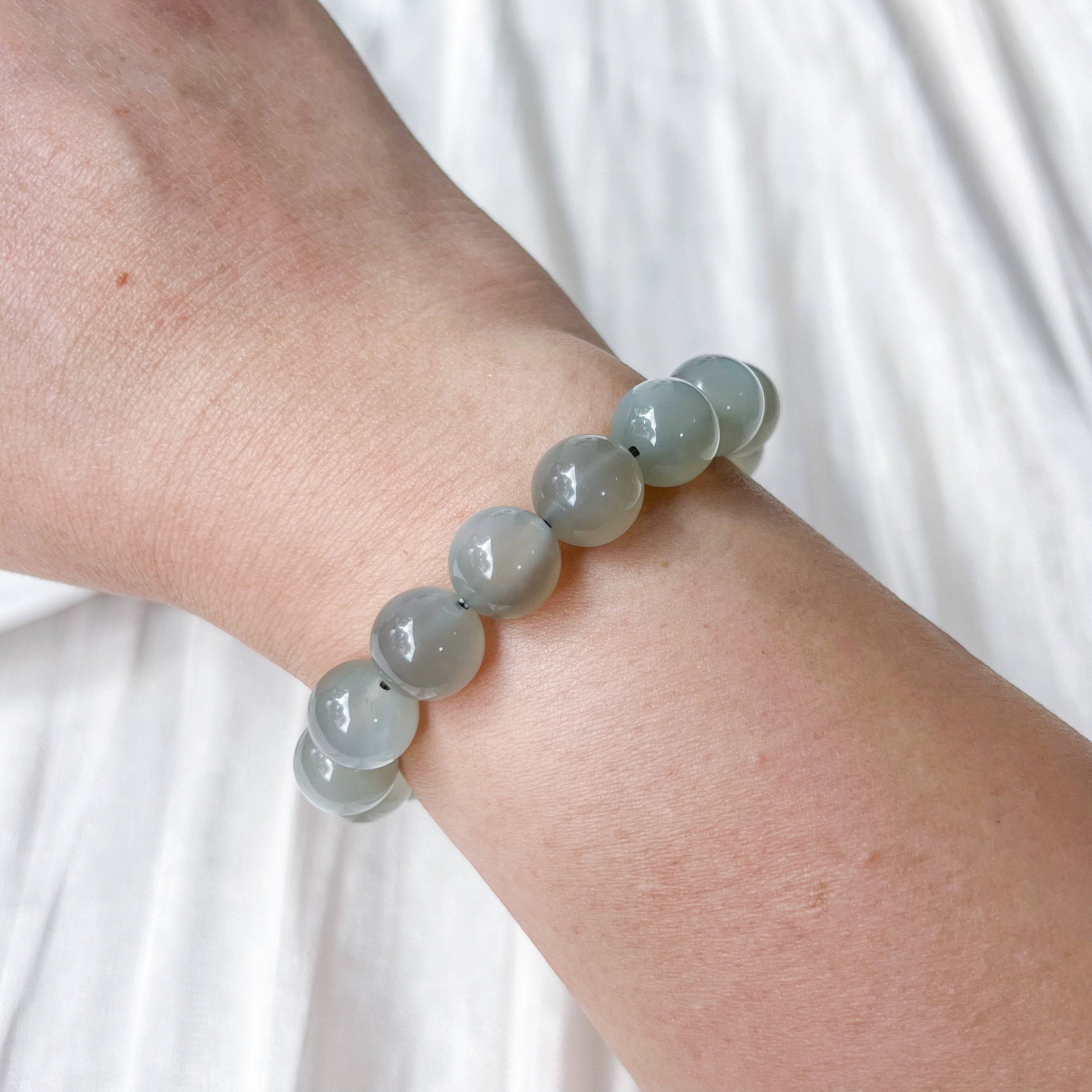 Grey Moonstone 10-11mm AAA Bracelet