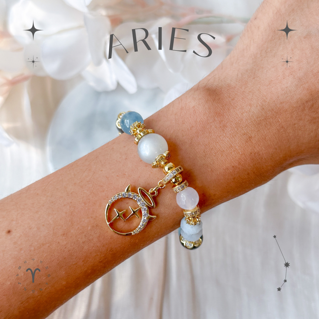 Aries (March 21 - April 19) ♈️ Horoscope Bracelet