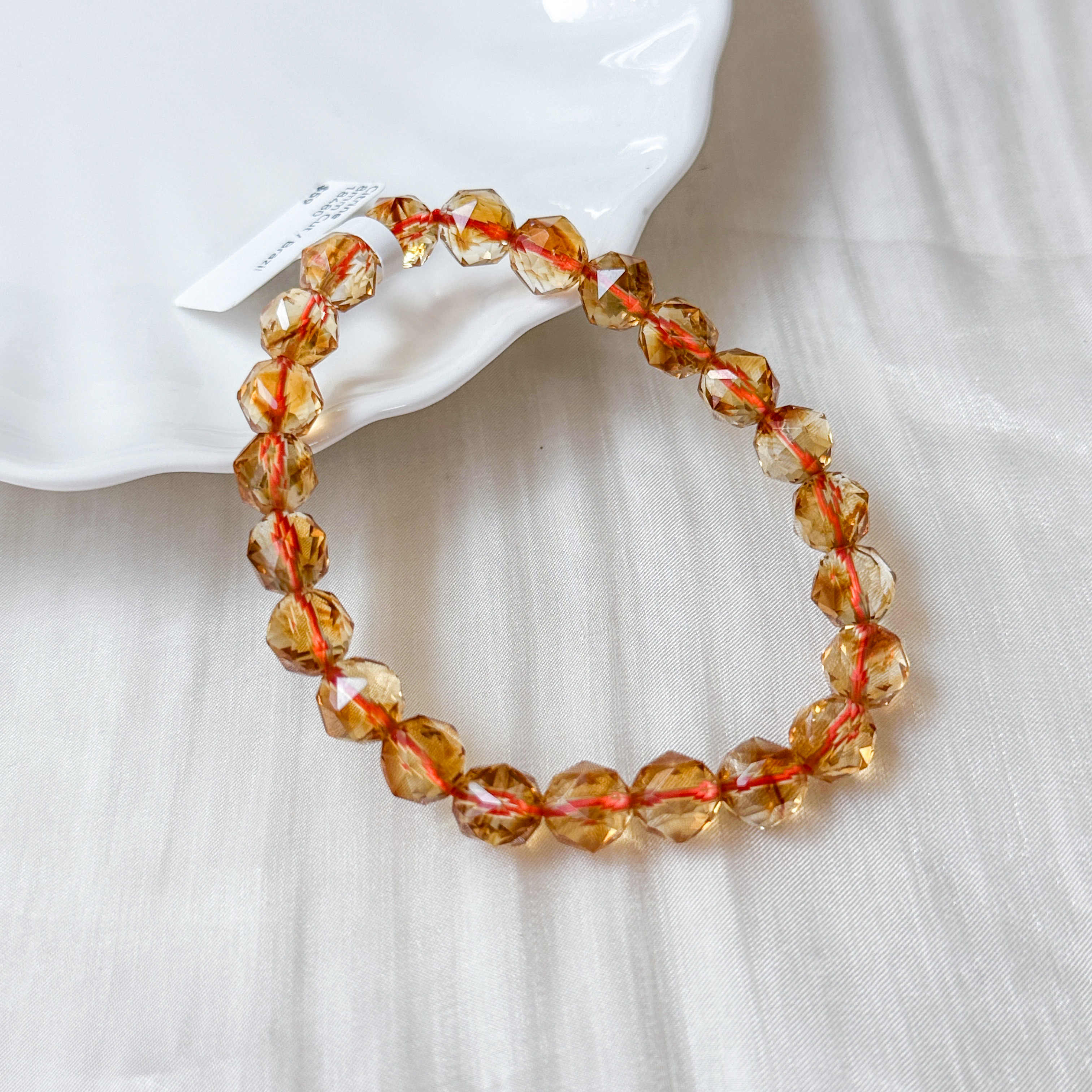 Citrine Diamond Cut AAA Special Price Bracelet