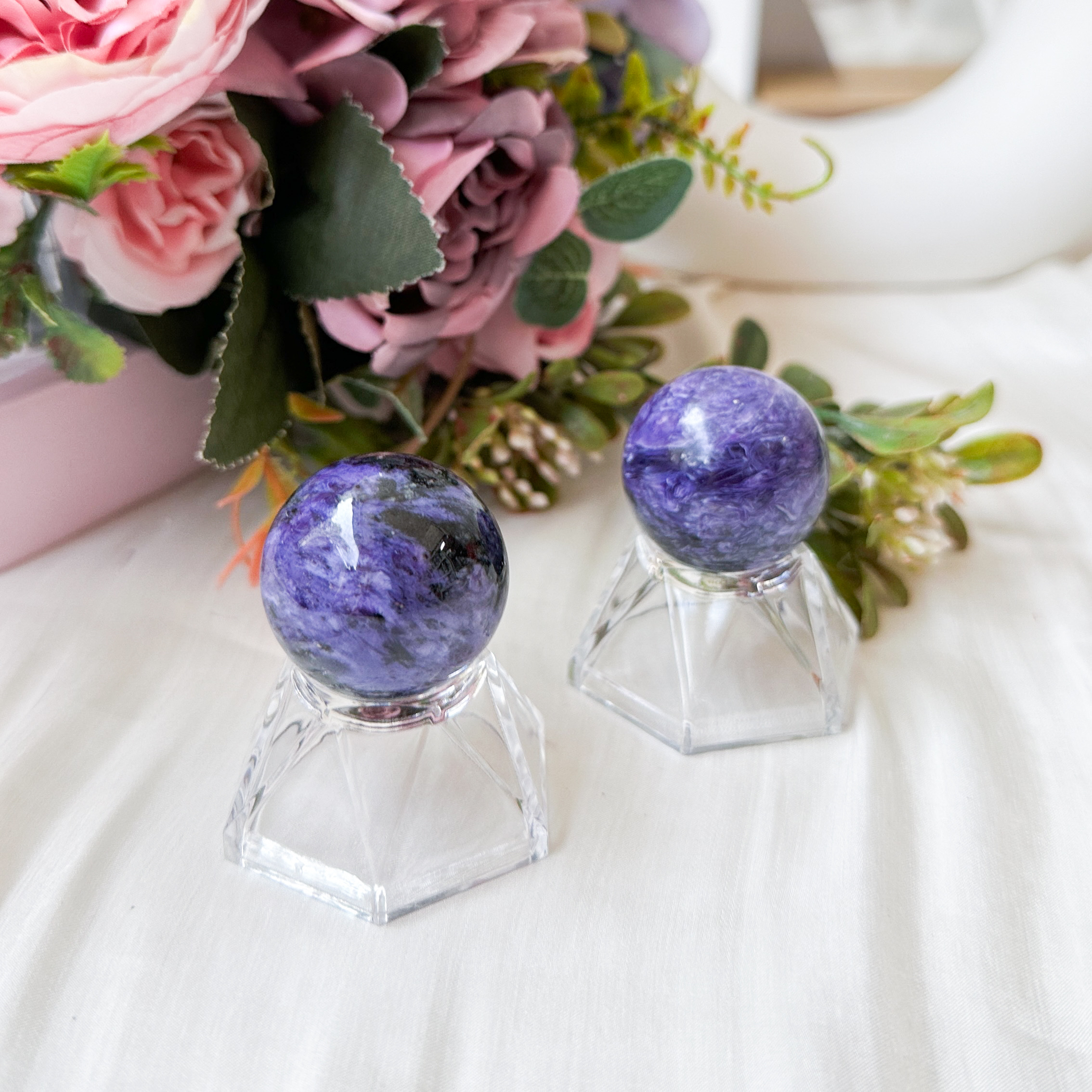 [Premium] Charoite 30mm Sphere