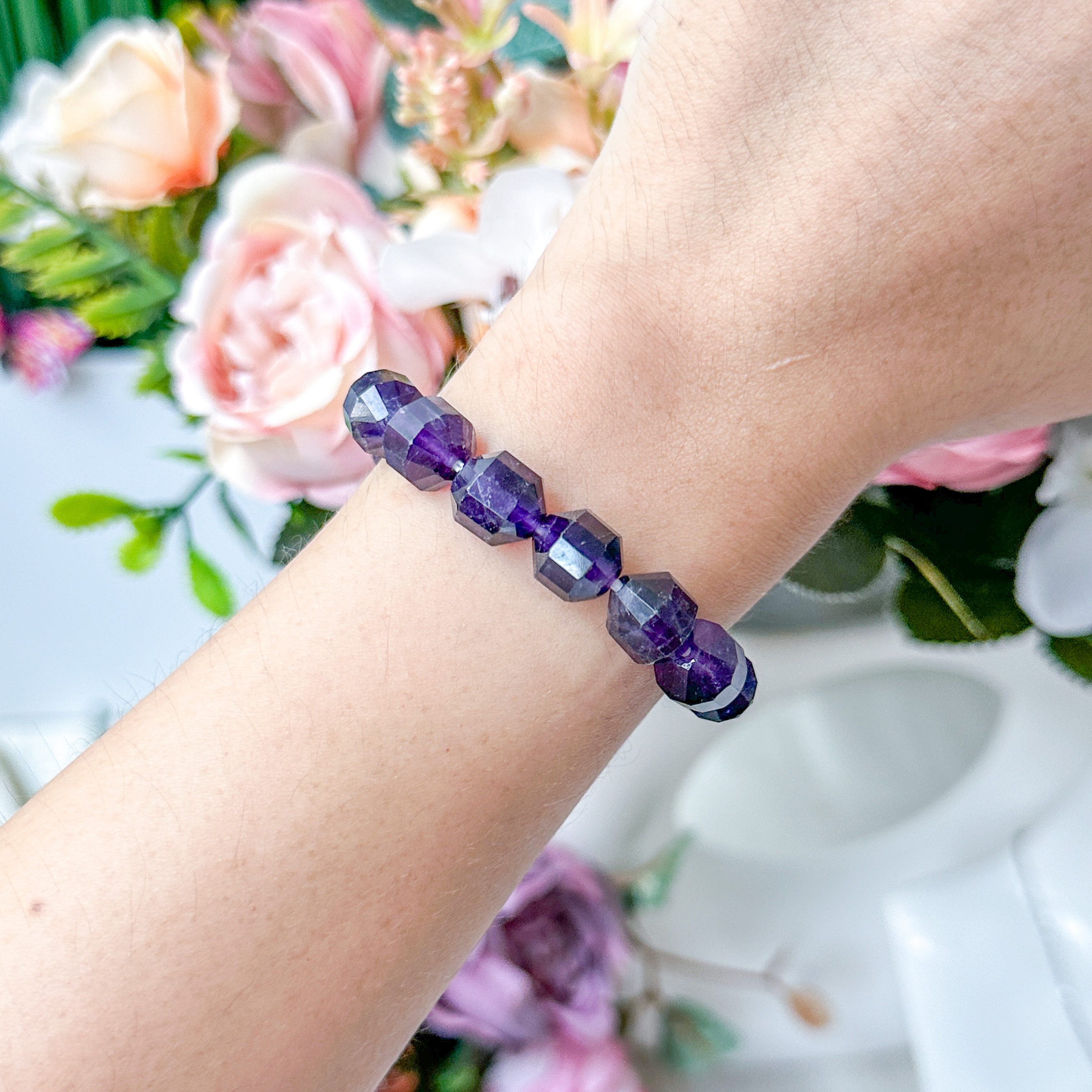 Amethyst Geometric Bracelet