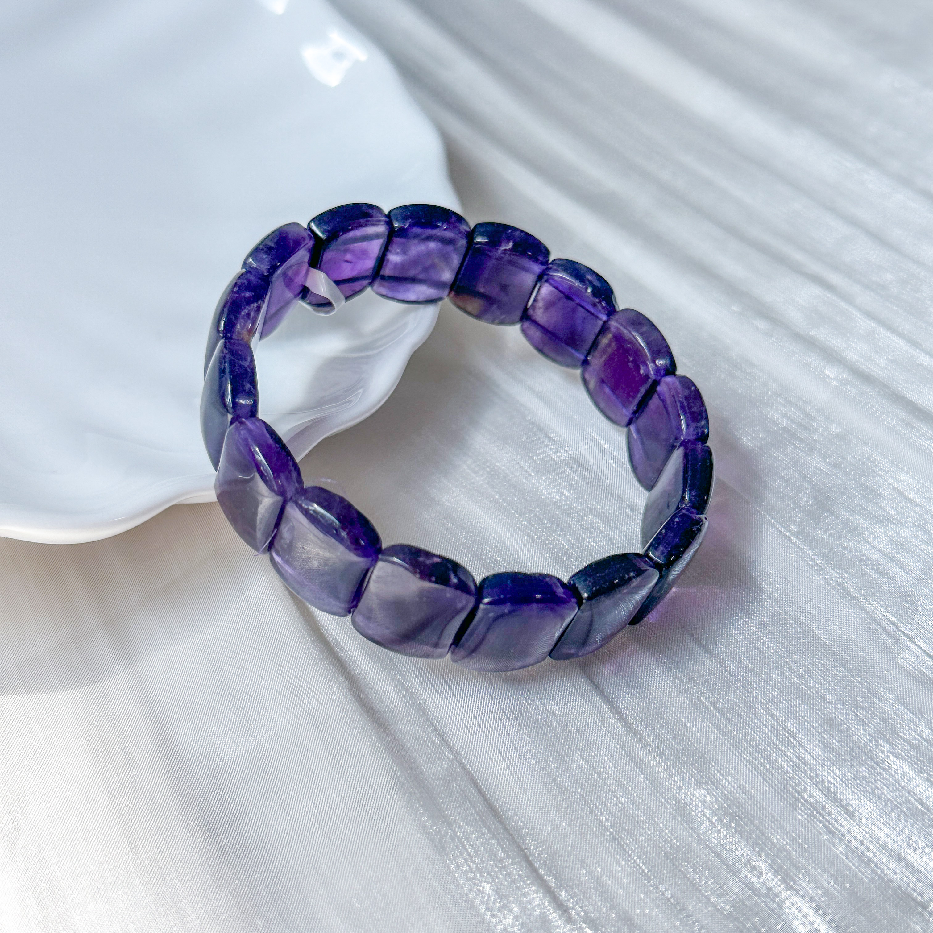 Amethyst Rect AAA Bracelet