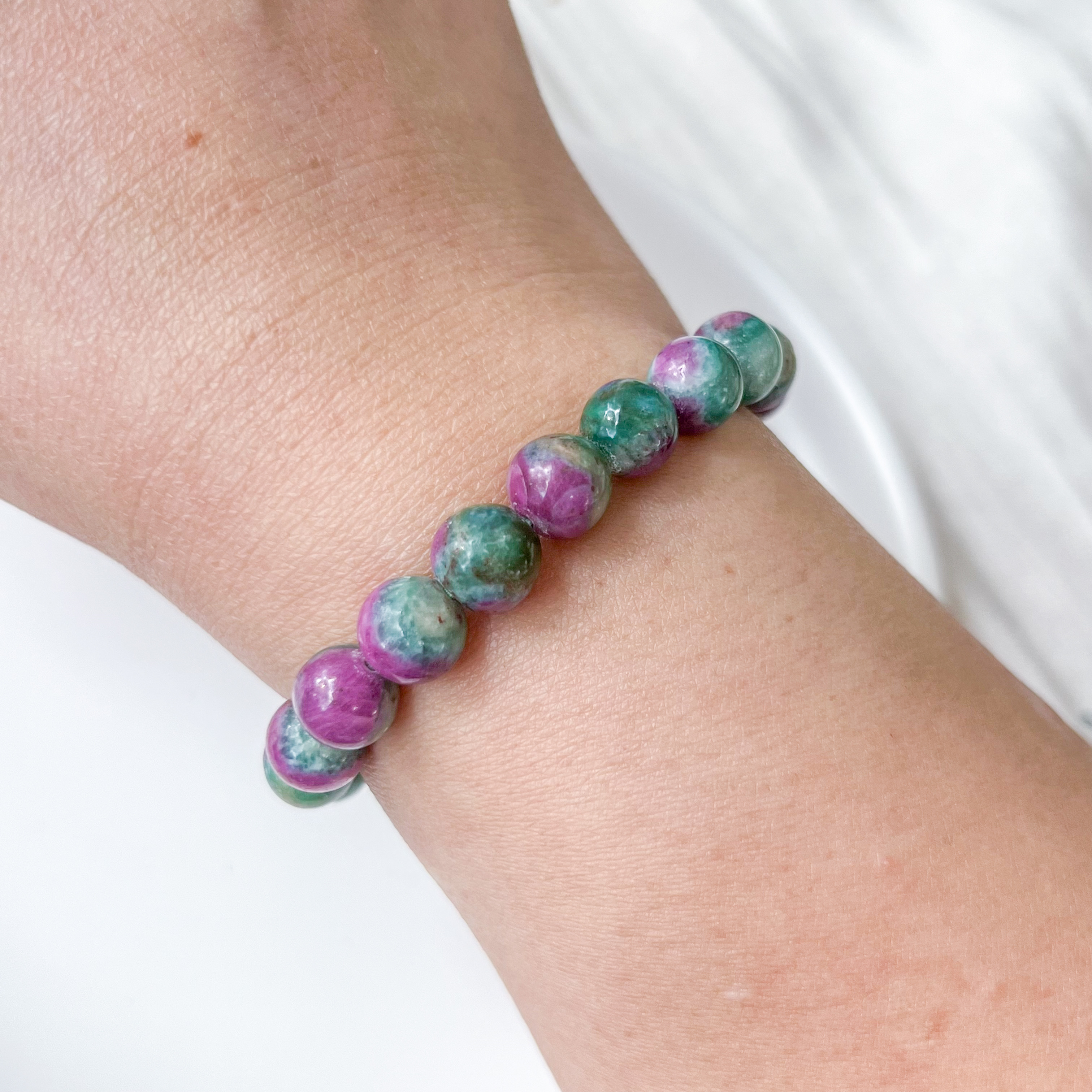 Ruby Fuschite 8mm AAA+ Bracelet