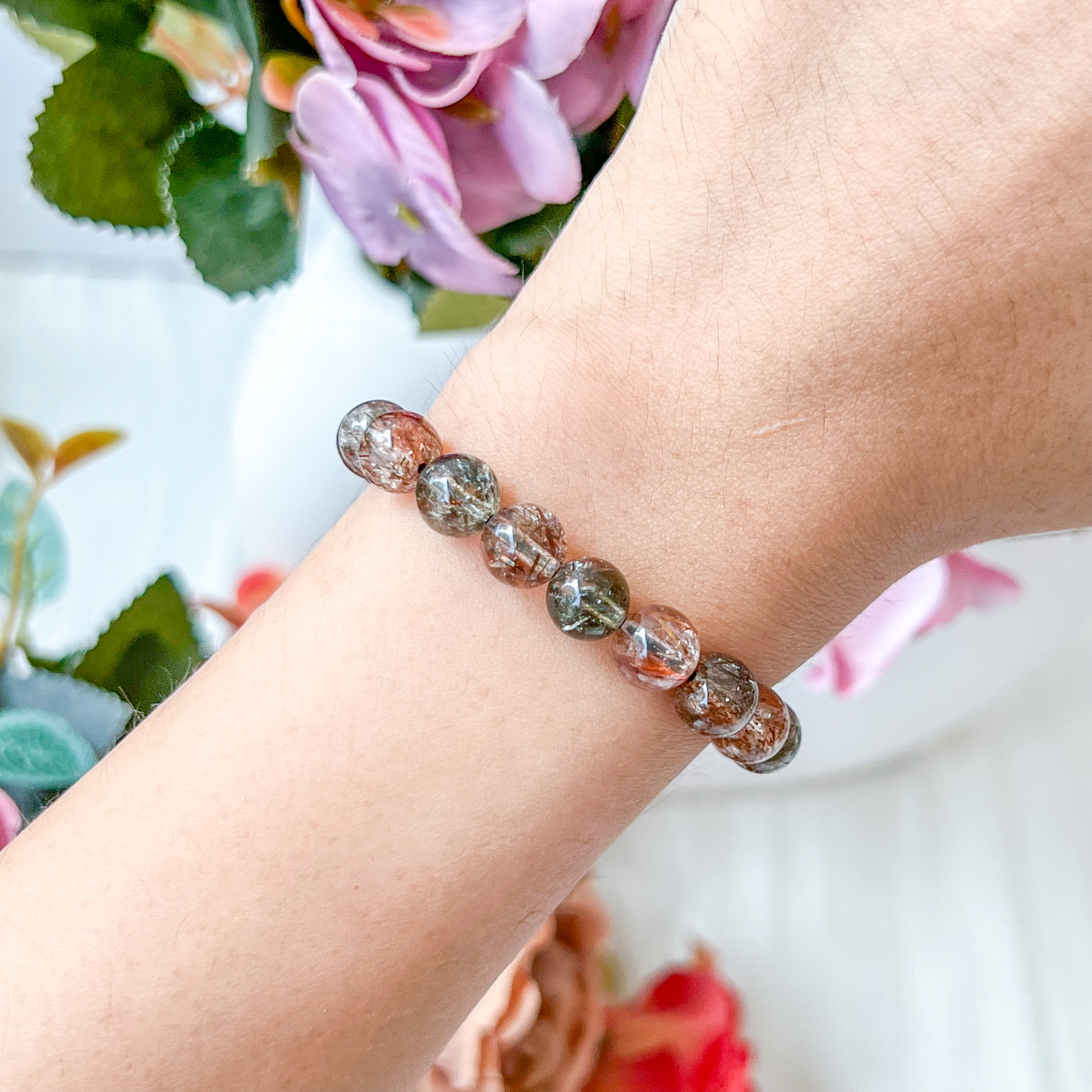 Black Gold Rutilated 7-8mm Bracelet