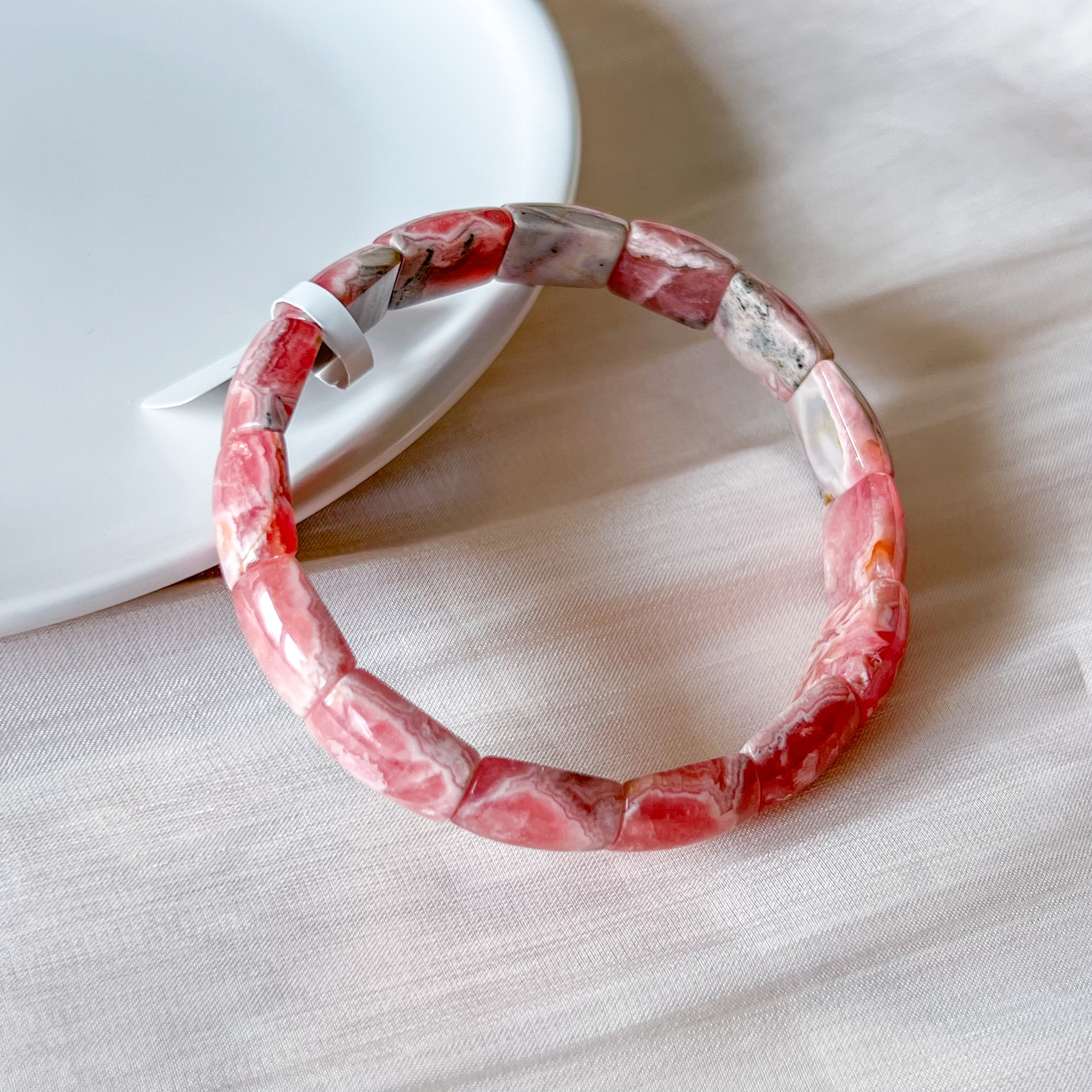 Rhodochrosite Rect Bracelet