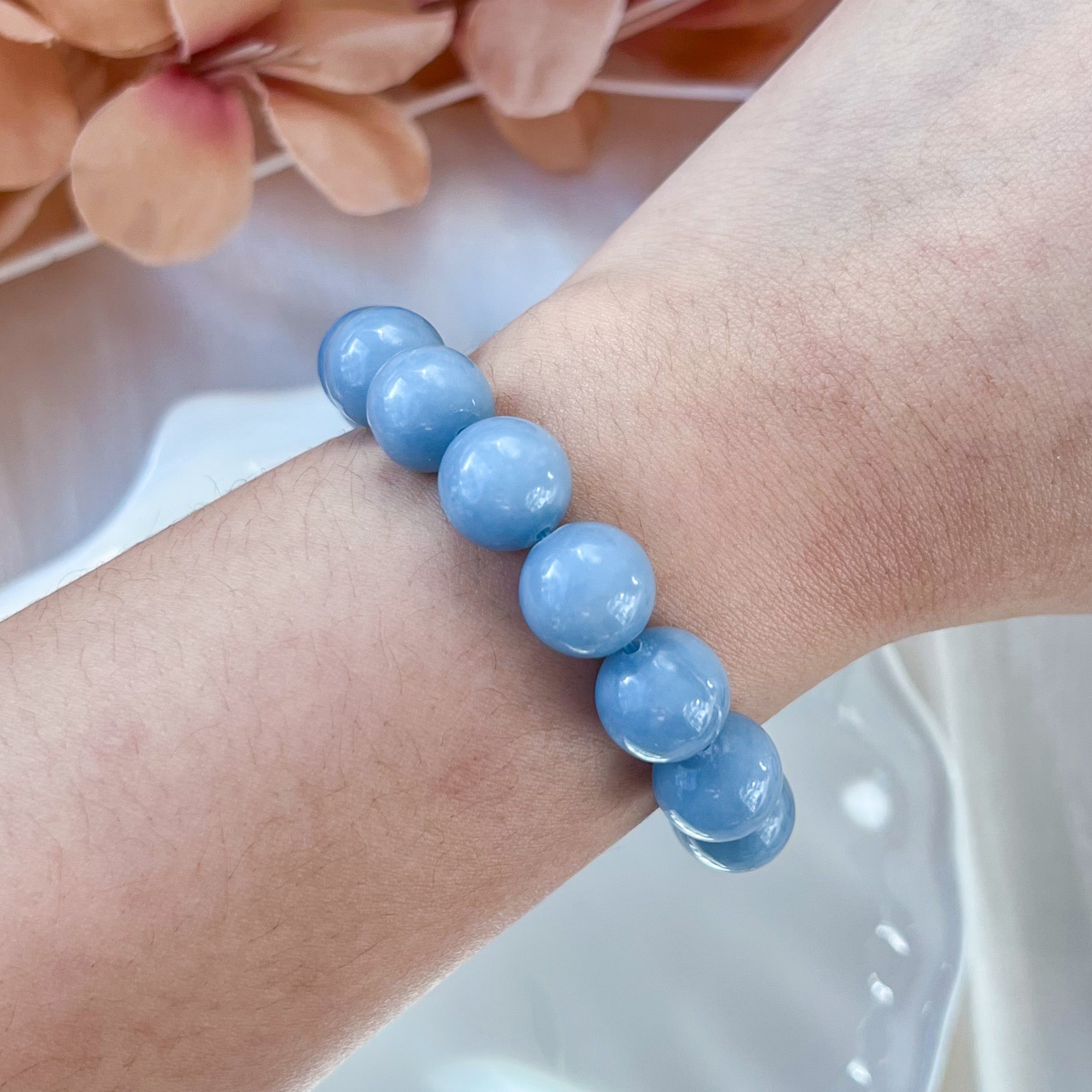 Angelite 12mm Bracelet