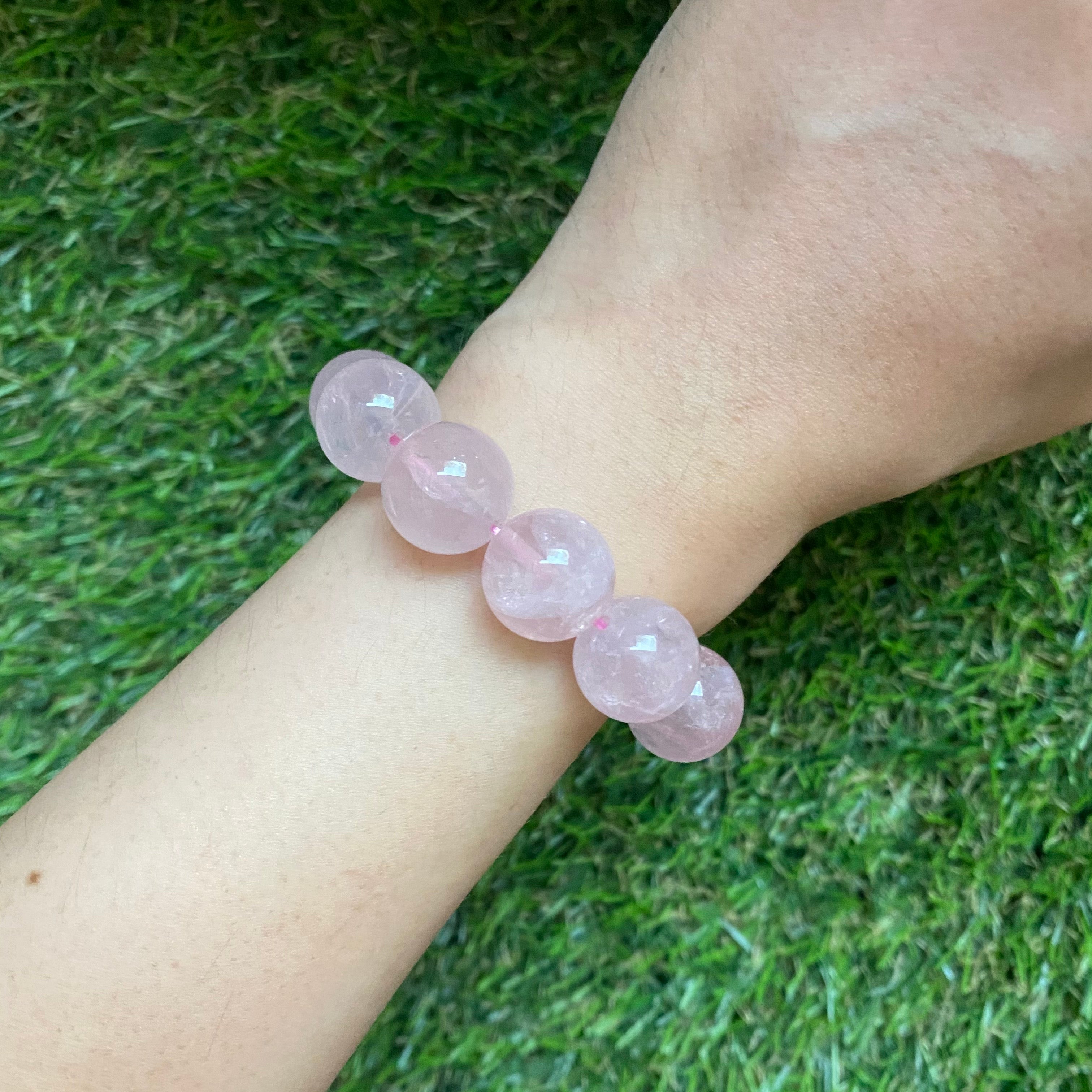 Rose Quartz 14mm Bracelet
