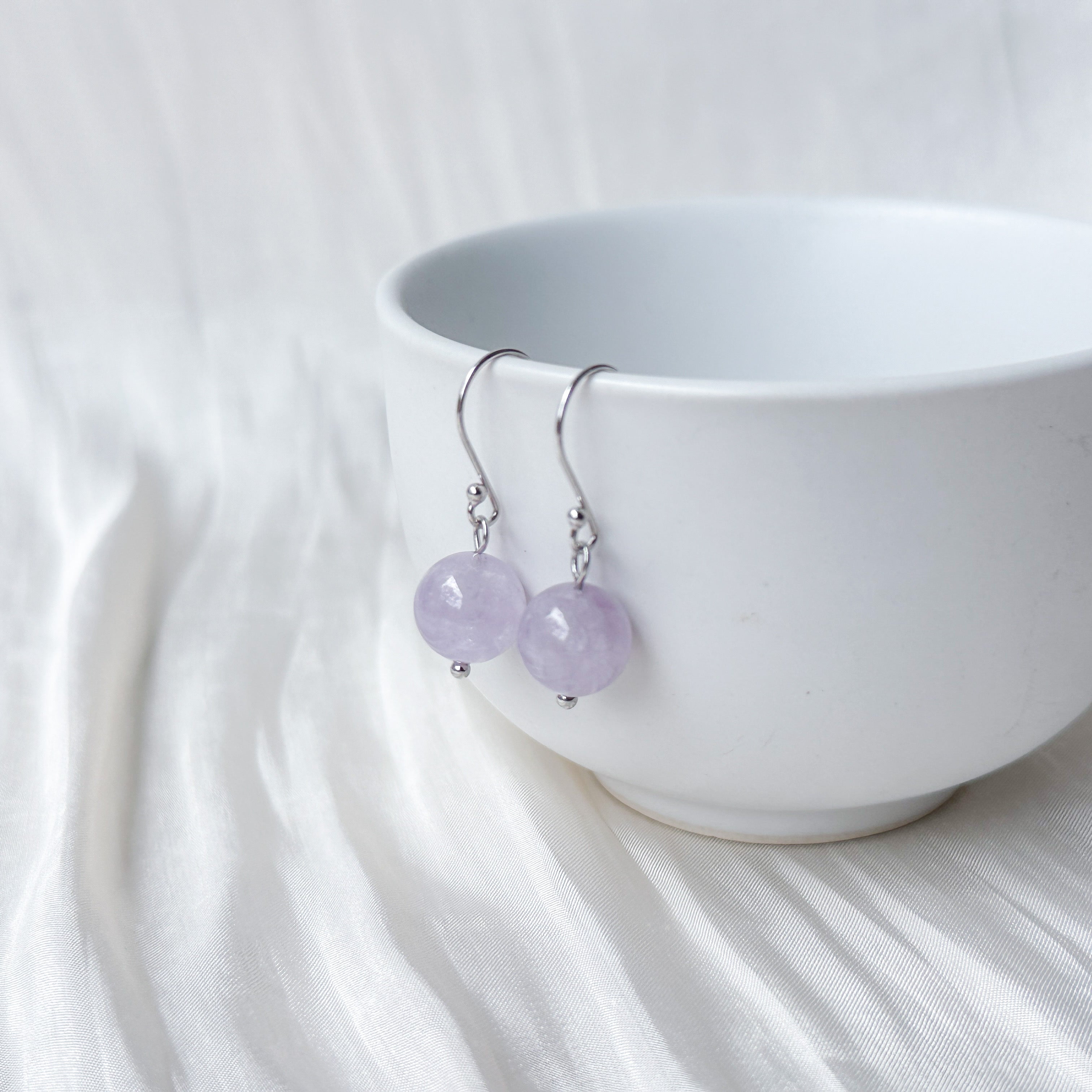 Lavender Amethyst Drop Earrings