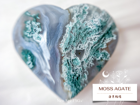 Moss Agate - NewAge FSG Crystal Library