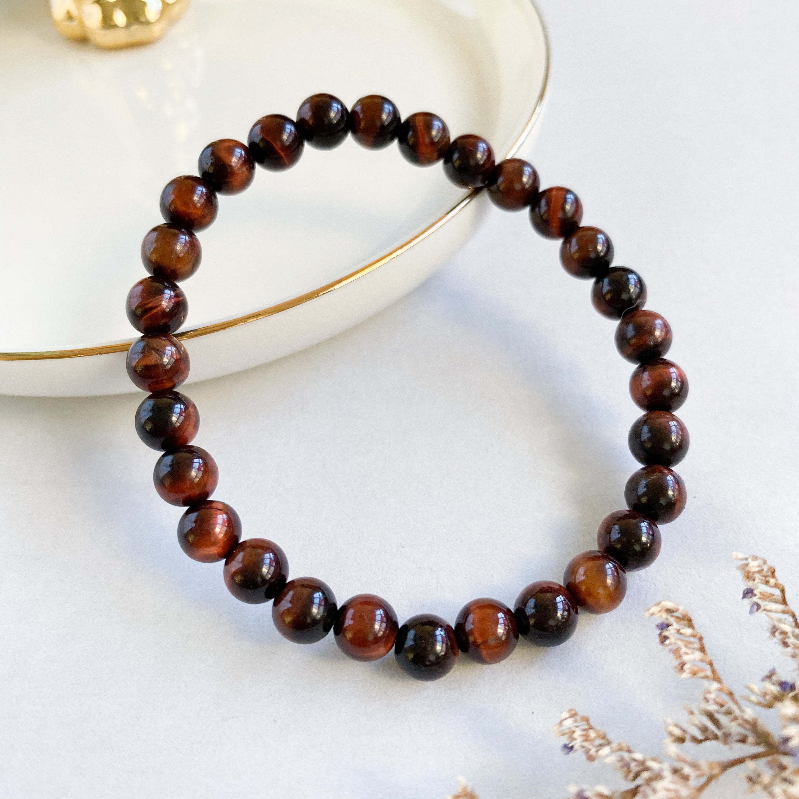 Red Tiger Eye 6mm Bracelet