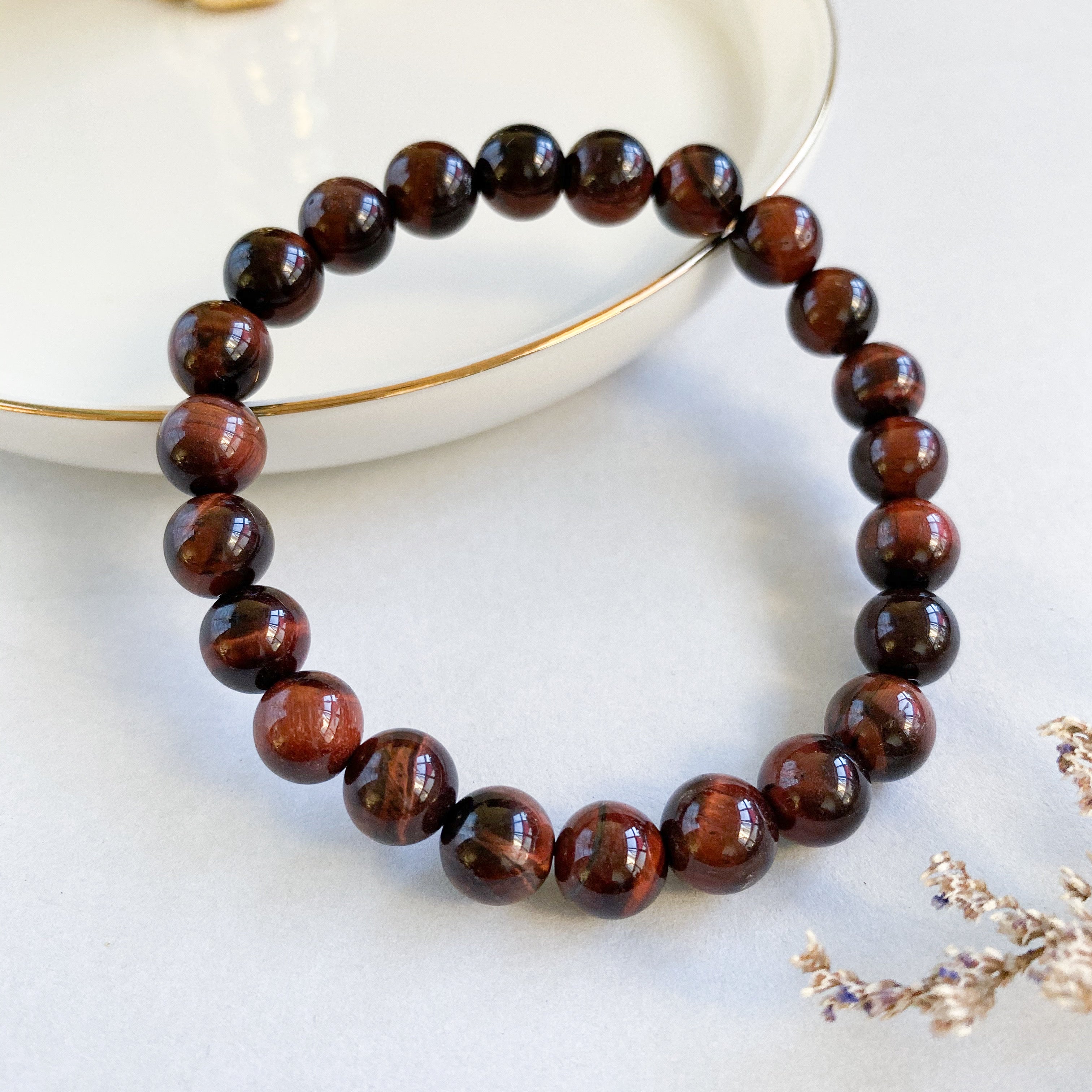 Red Tiger Eye 8mm Bracelet