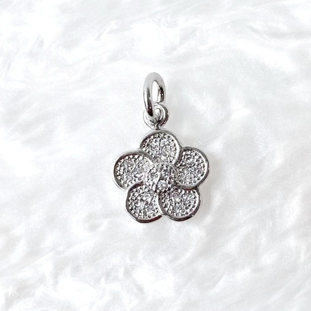 Blossom Silver Charm (1pc)