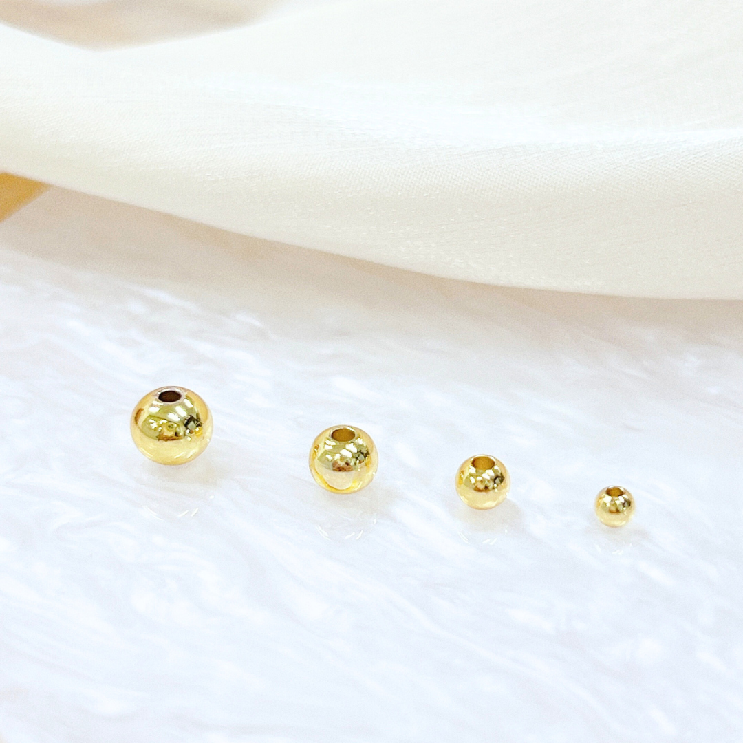 6mm Gold Plain Ball (1pc)