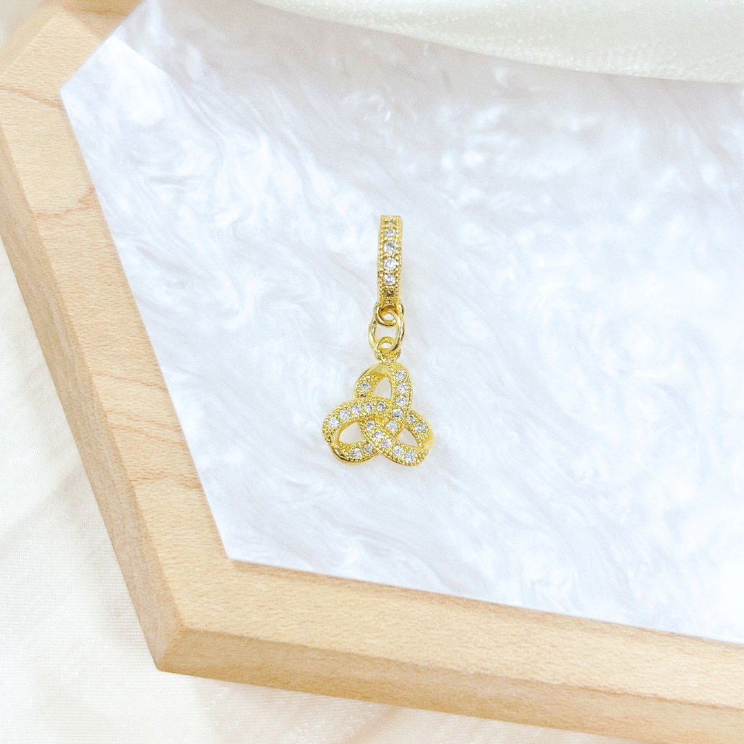 Infinity Gold Charm (1pc)