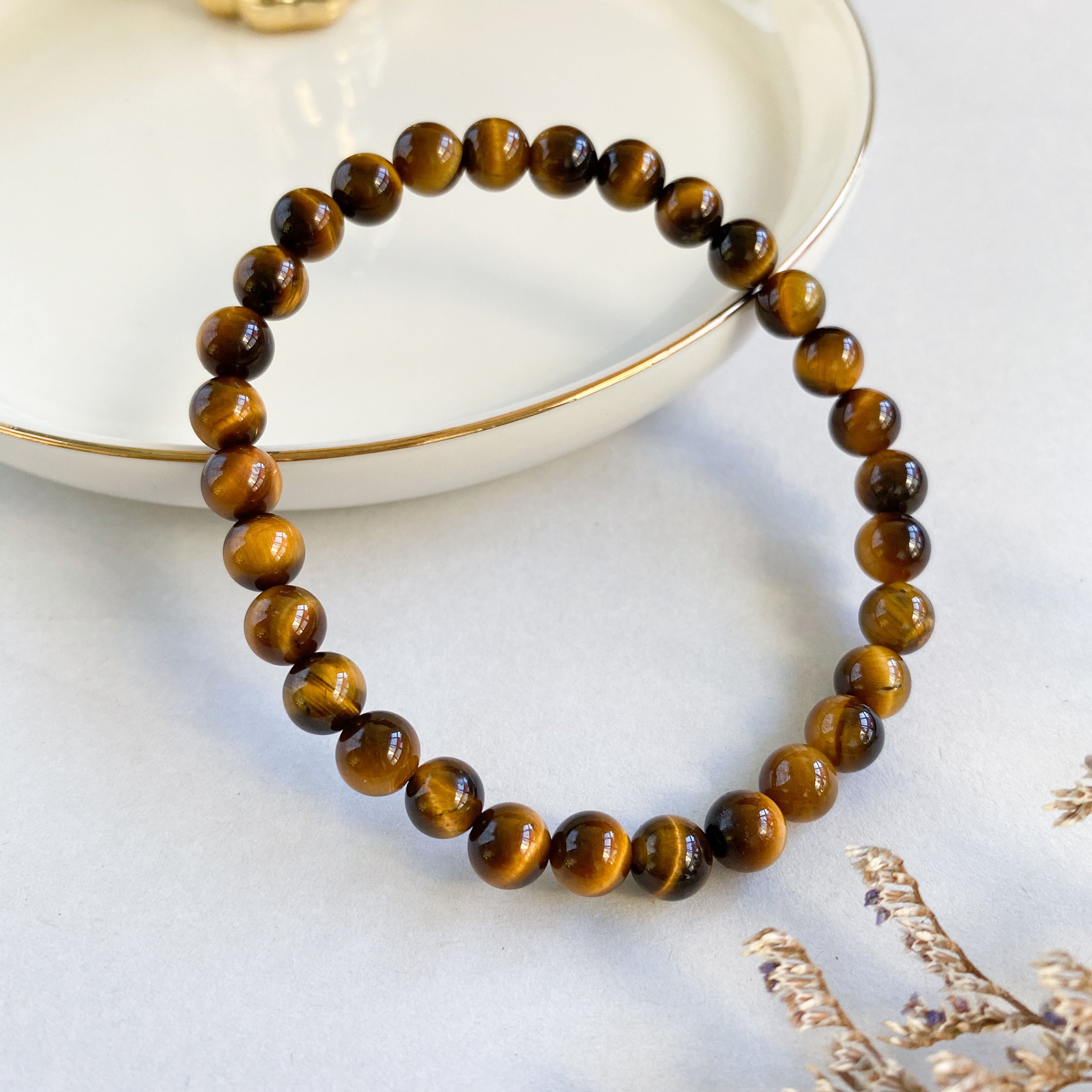 Yellow Tiger Eye 6mm Bracelet