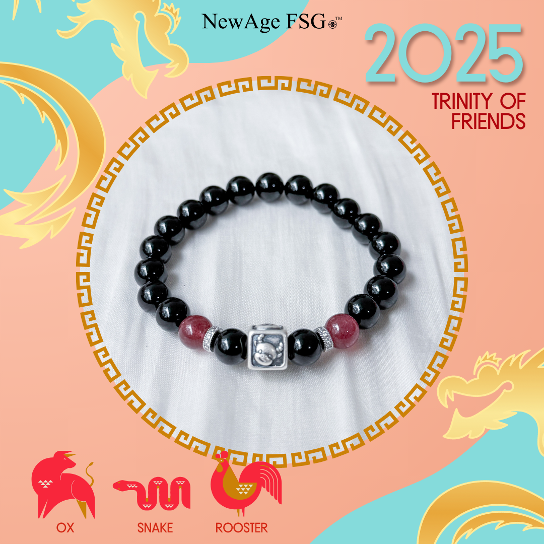 2025 Trinity Zodiac Bracelet: Ox, Snake, Rooster