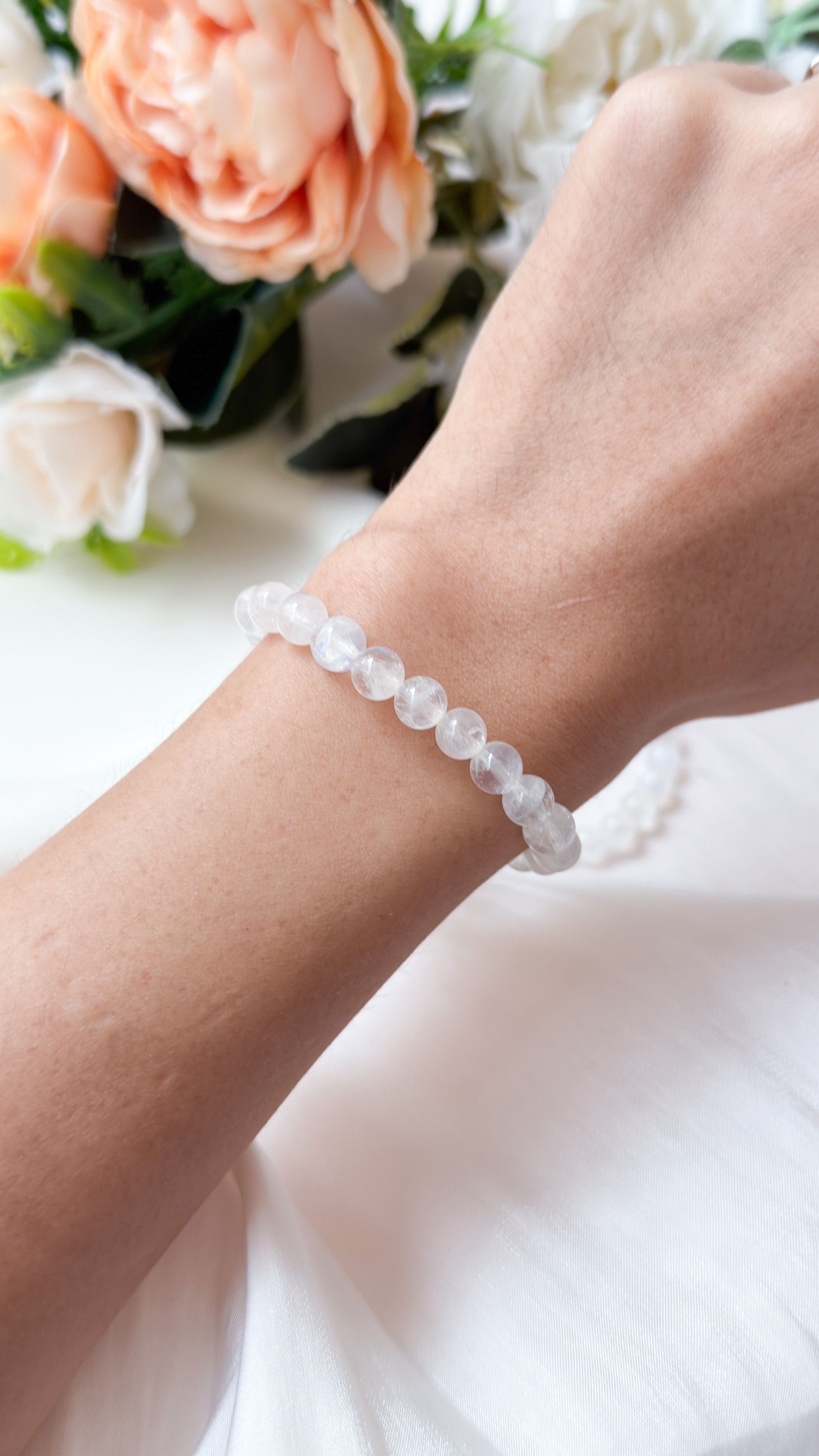 Rainbow Moonstone 6mm AAA Bracelet