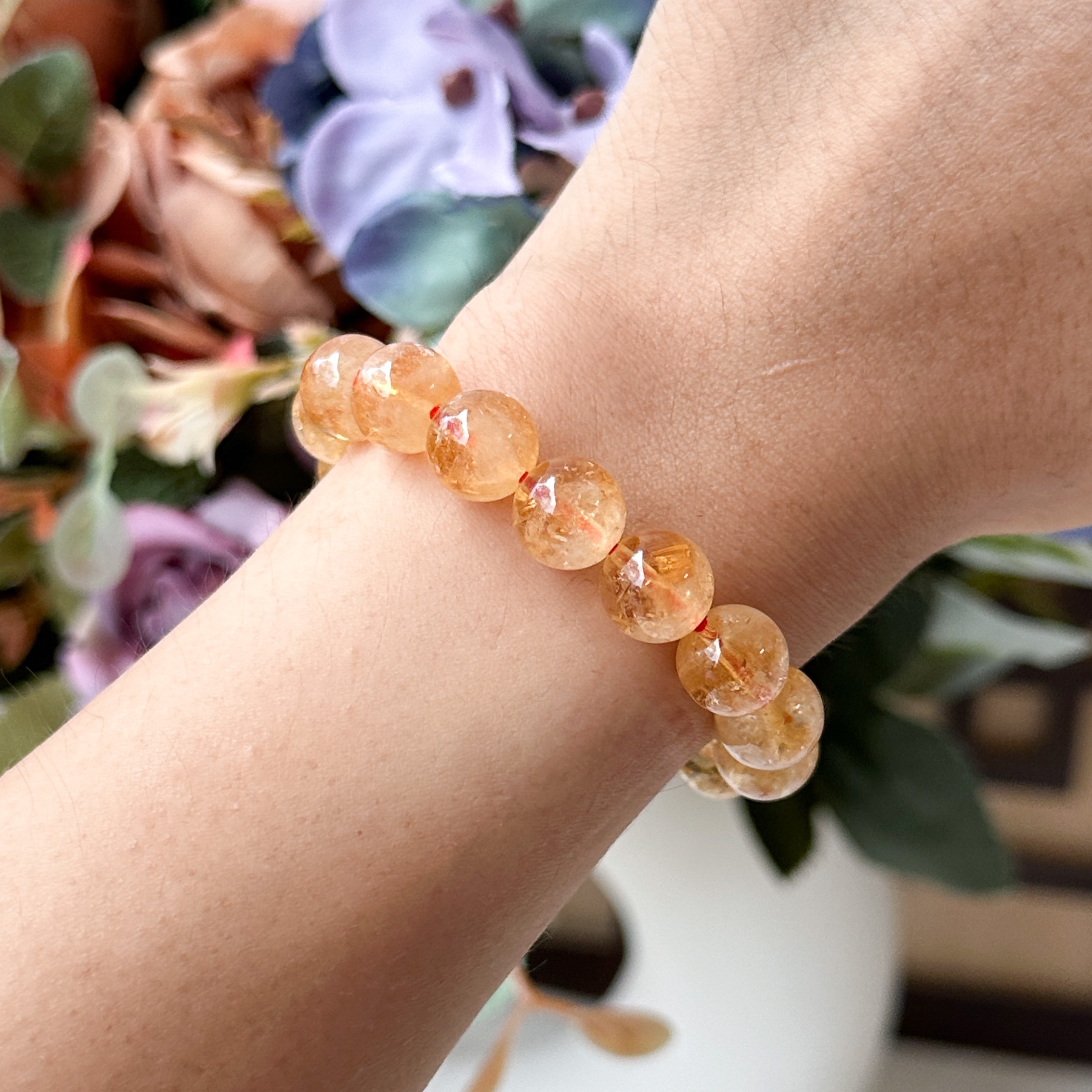 Wealth Bucket Citrine 8-9mm AAA Bracelet