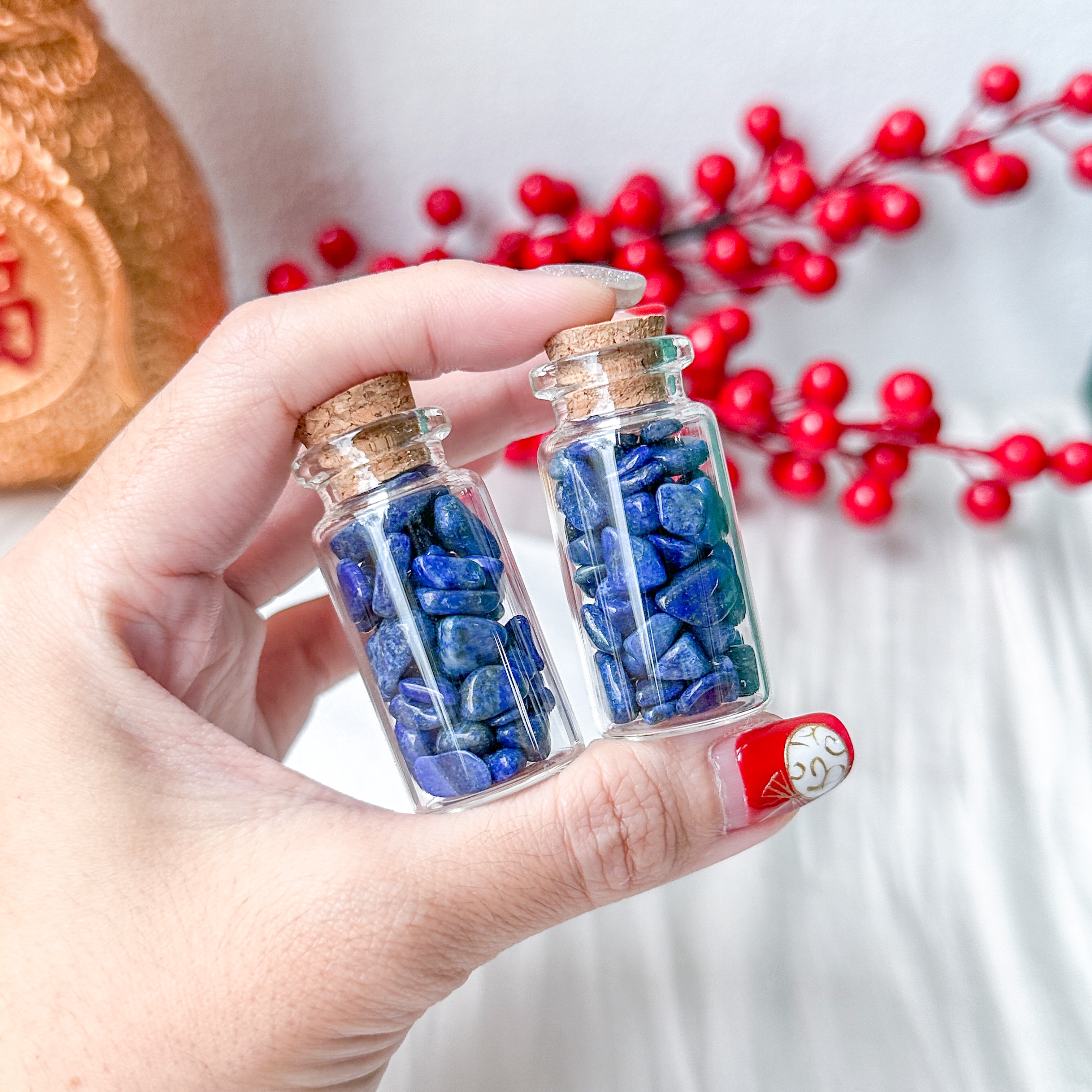 Lapis Lazuli Chips Bottle