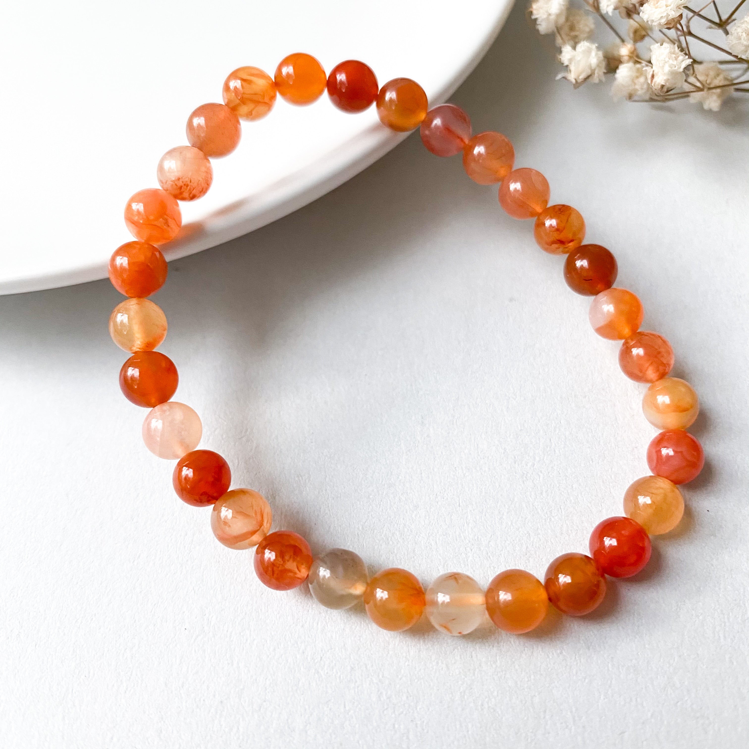 Carnelian 6mm Bracelet