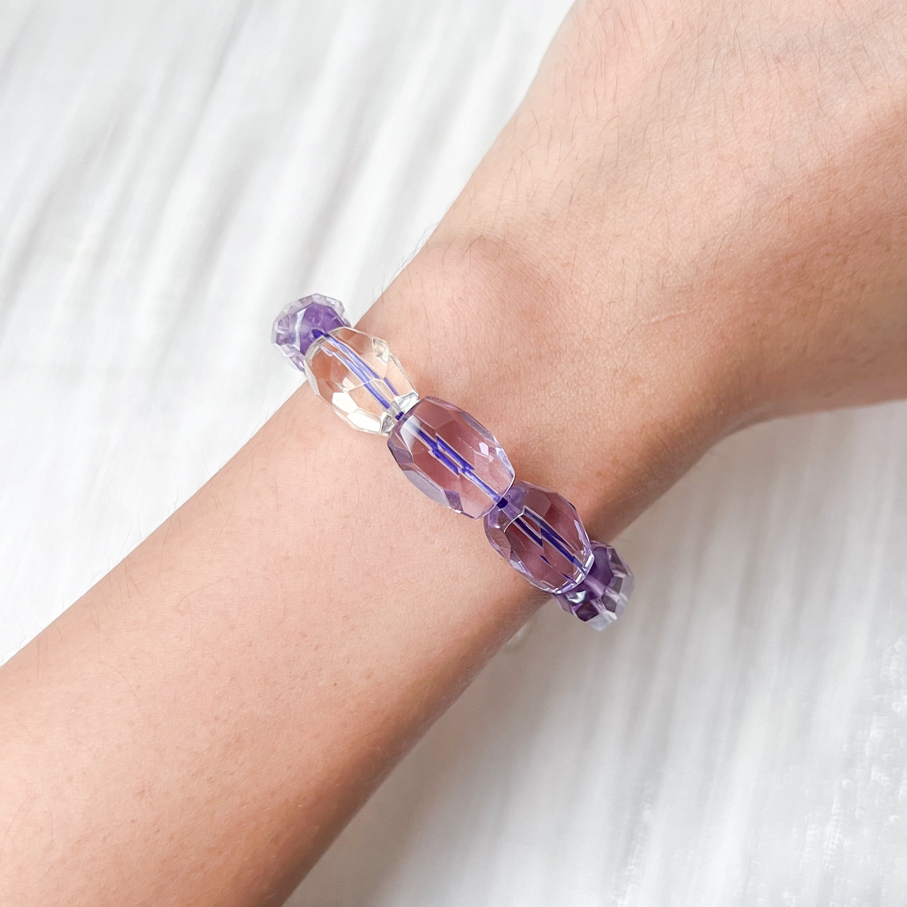 Amethyst Citrine Irregular Cut AAAA Bracelet