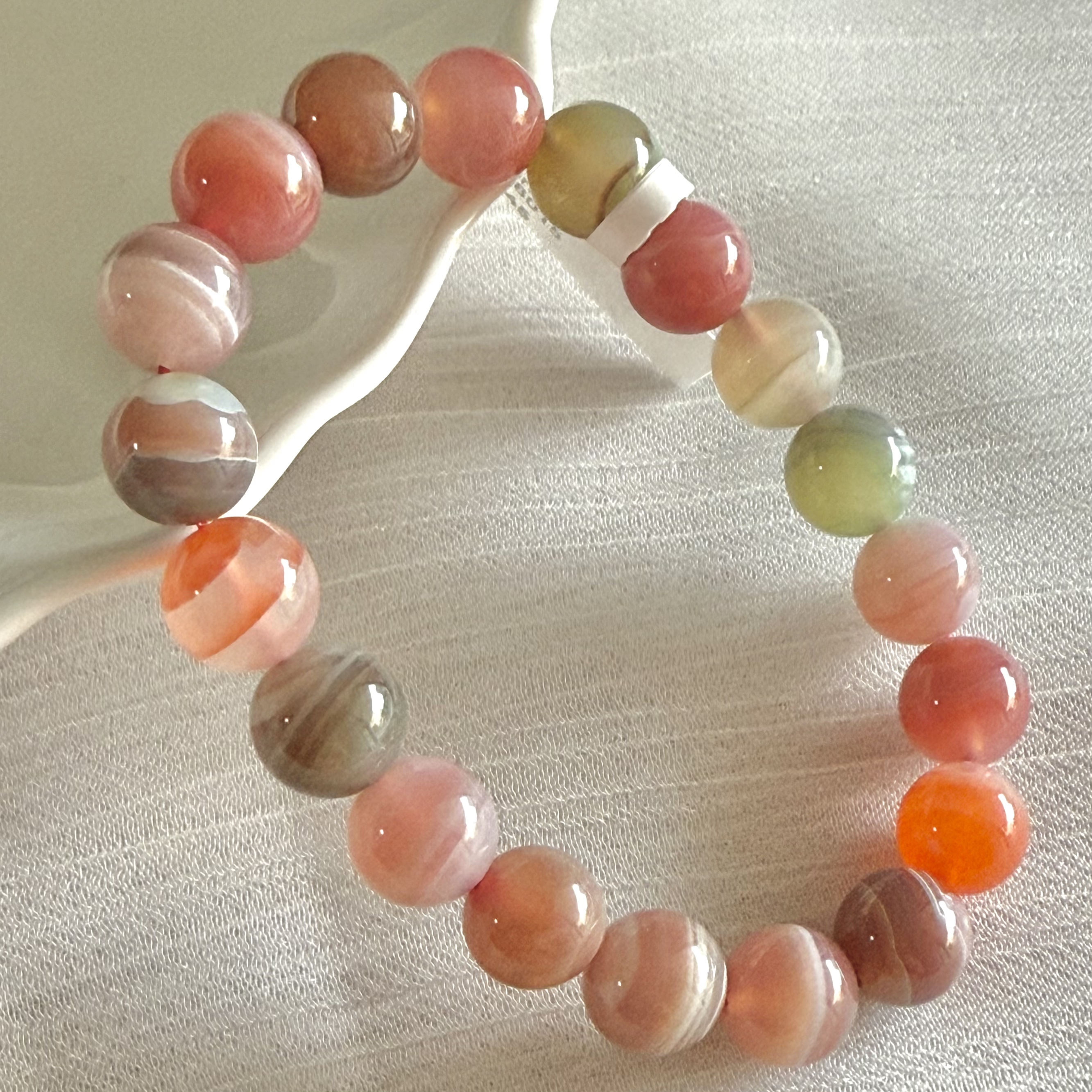 Candy Agate 10mm Bracelet