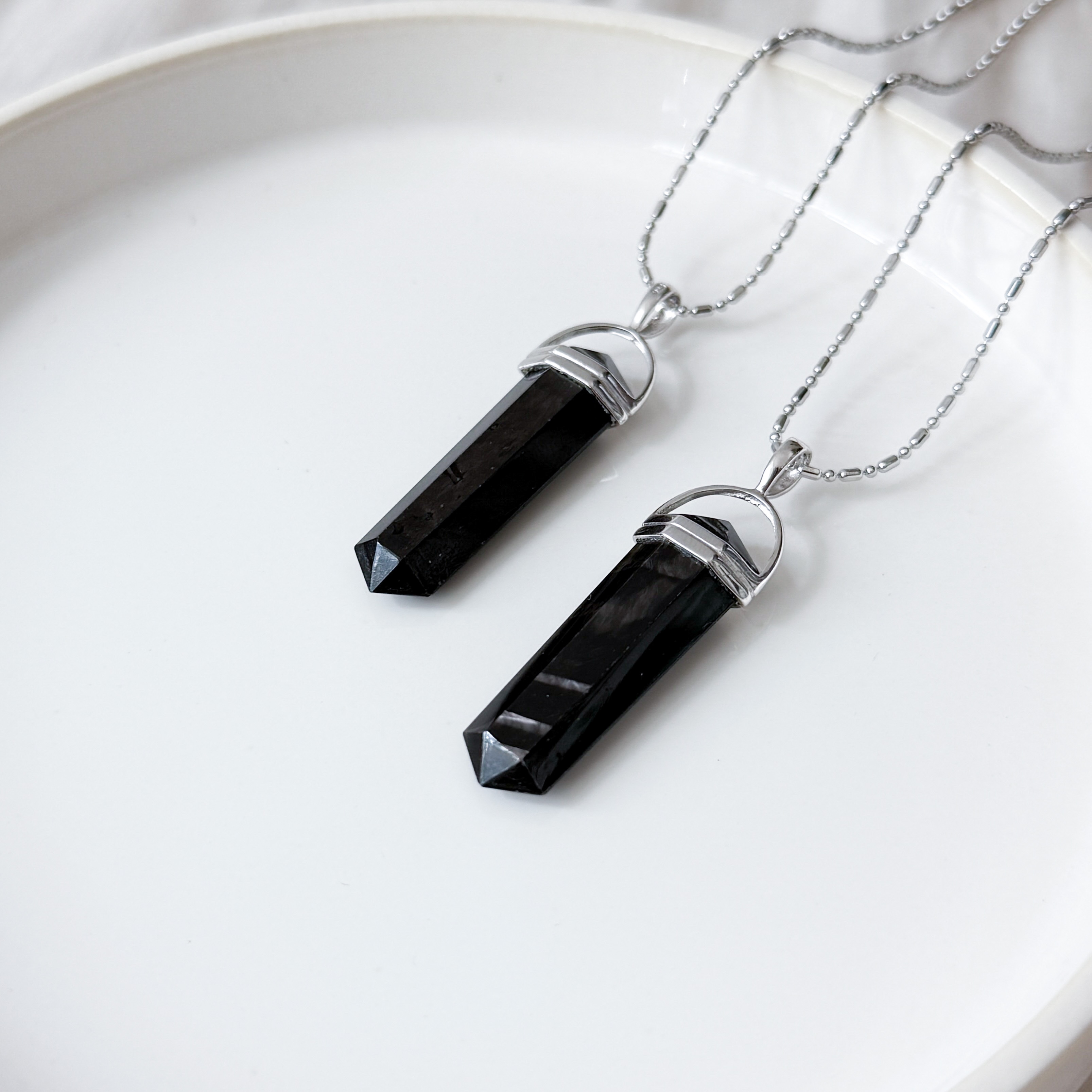 Hypersthene Double Pointer Pendant