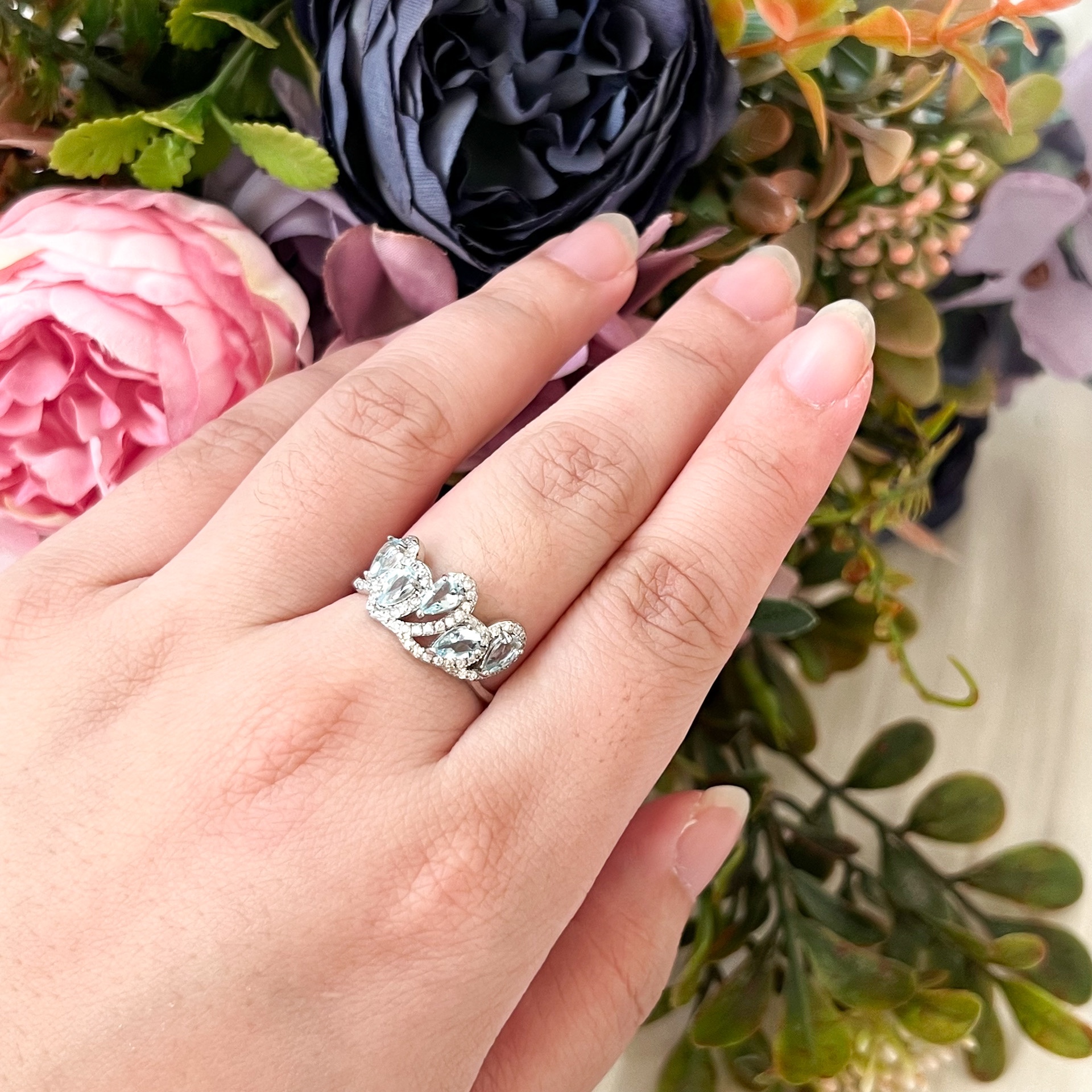 Aquamarine Ring - S925