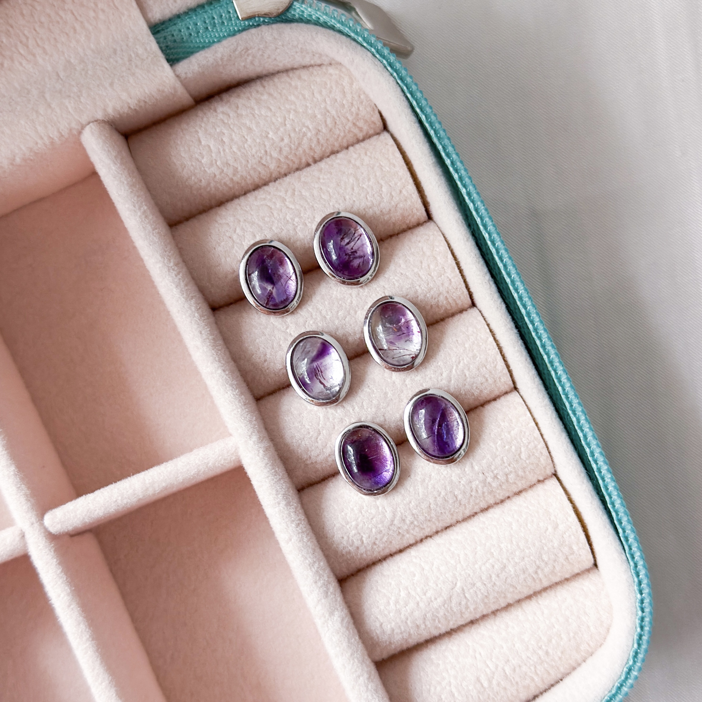 Super Seven Oval Earring Studs