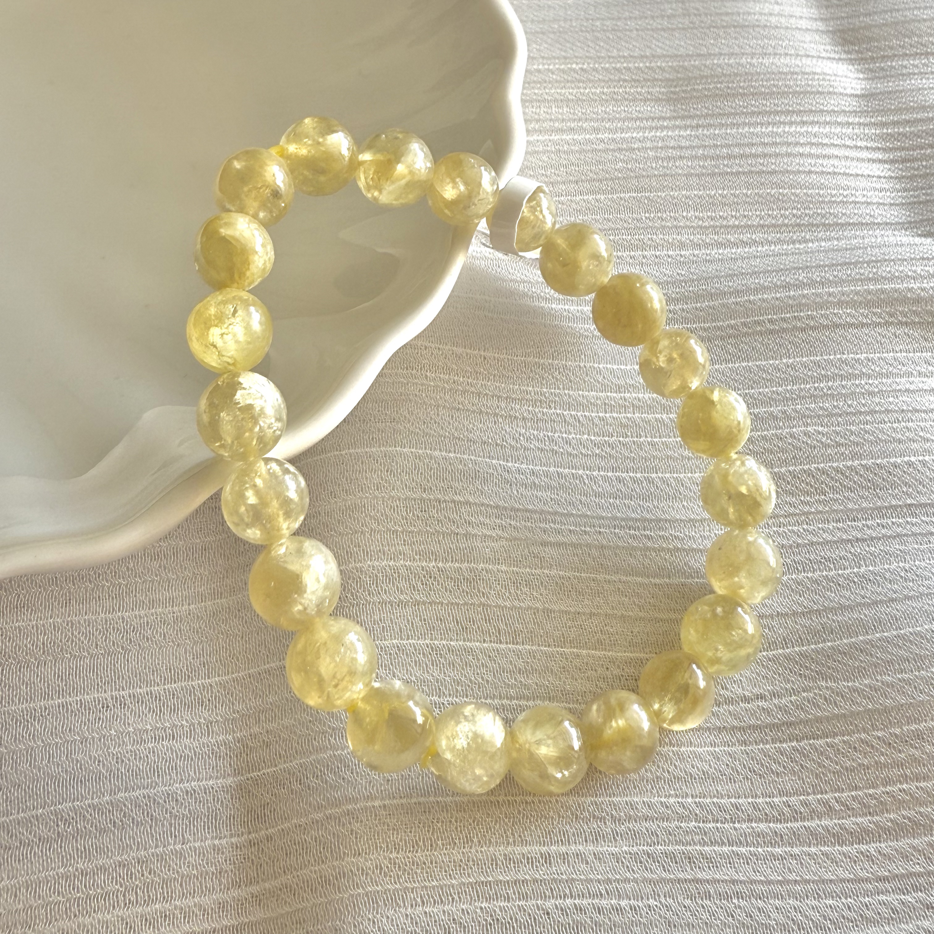 Champagne Mica 7+mm Bracelet