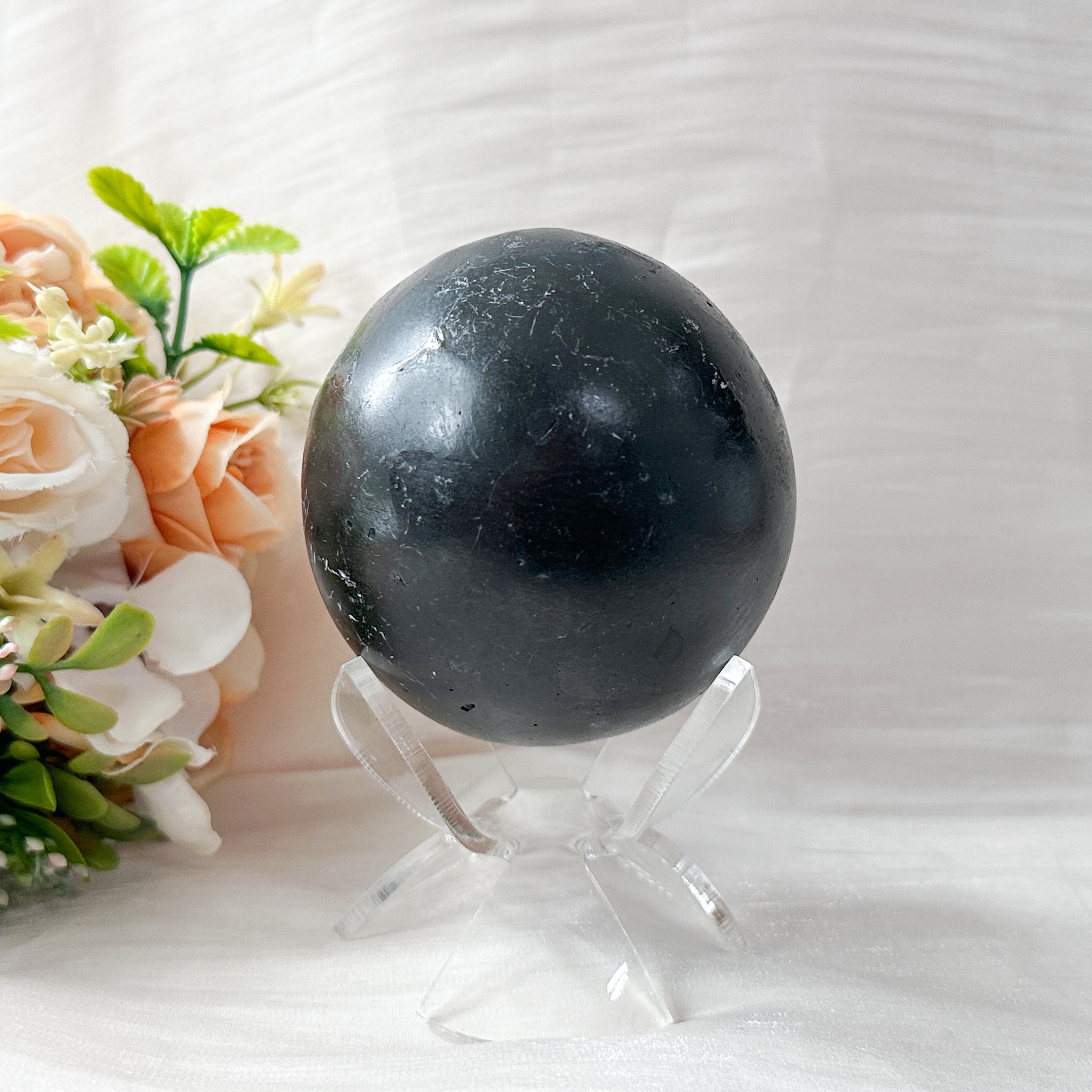 Amethyst Raw Sphere w Sphere Stand