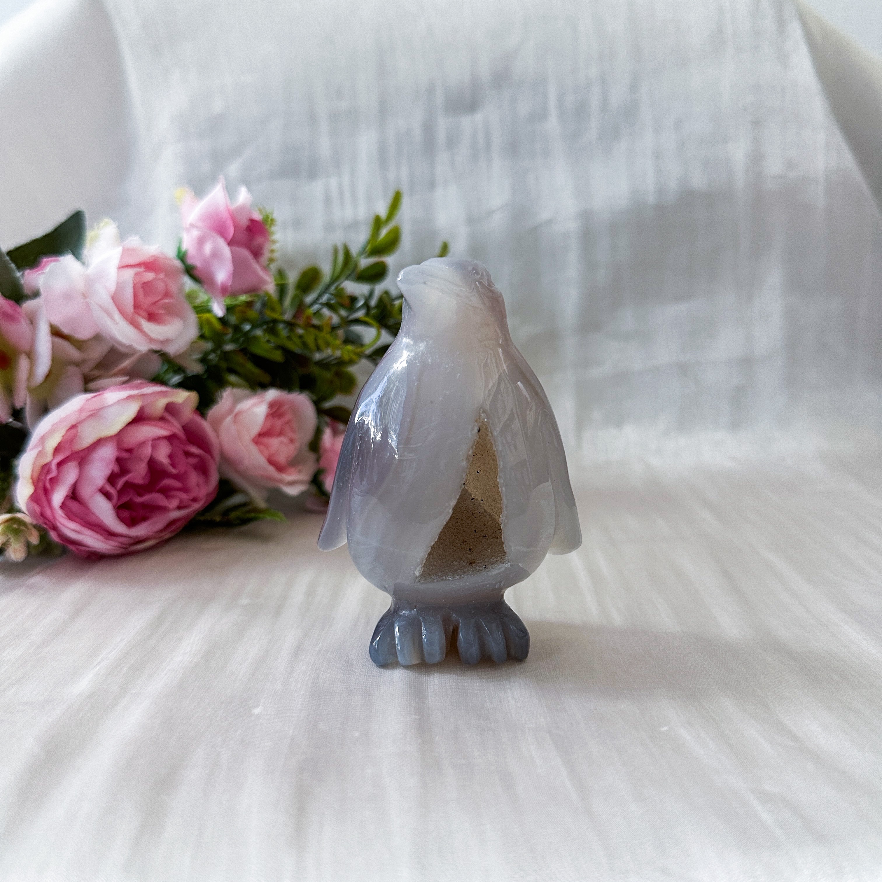 Druzy Agate Penguin (60.4mm)
