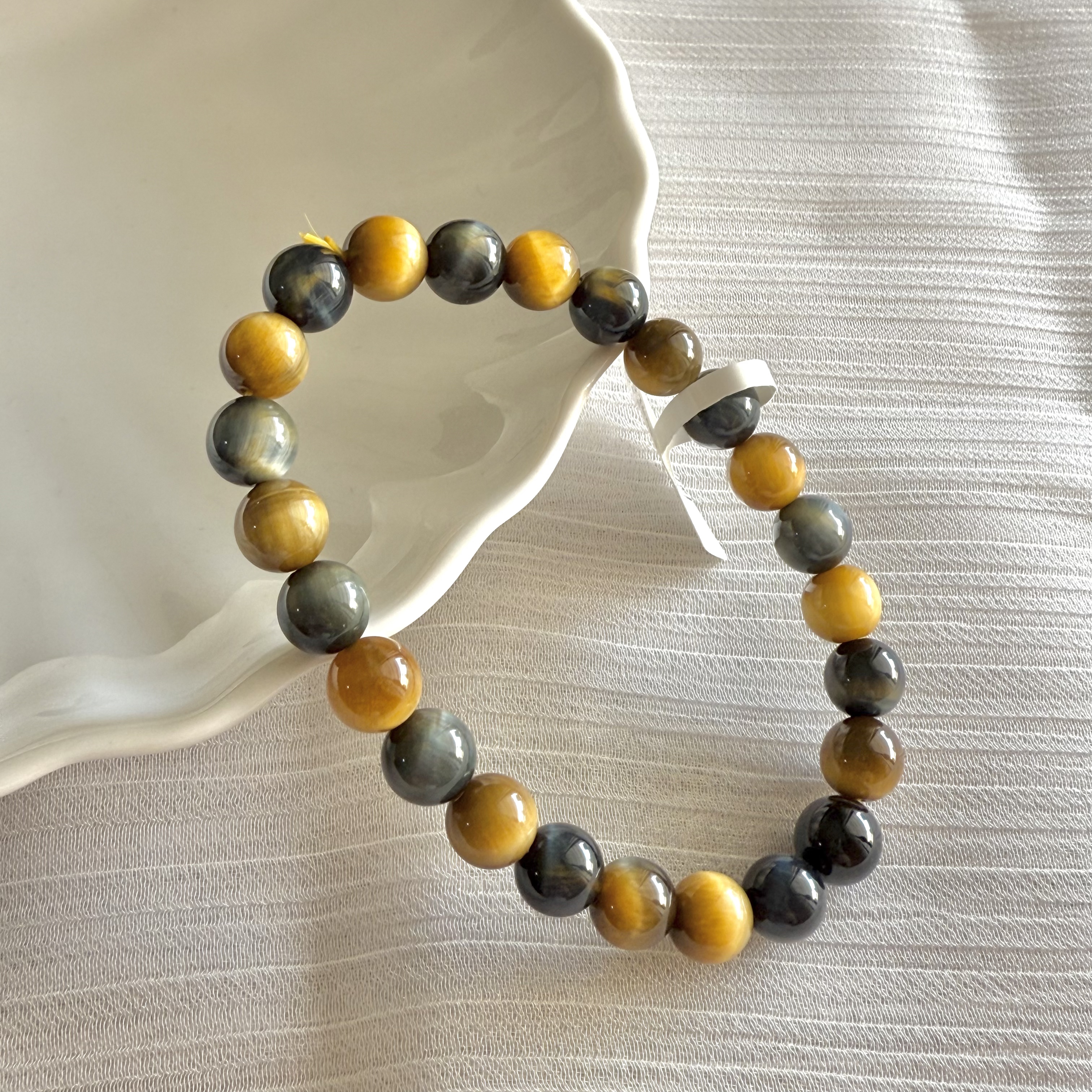 Duo Tone Tiger Eye 8mm Bracelet