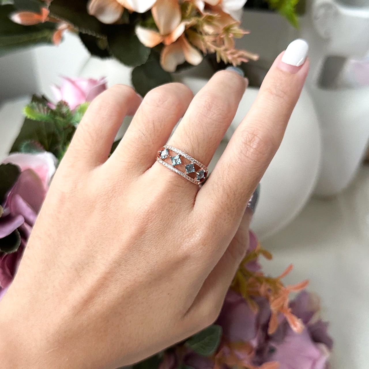 Blue Topaz Ring - S925