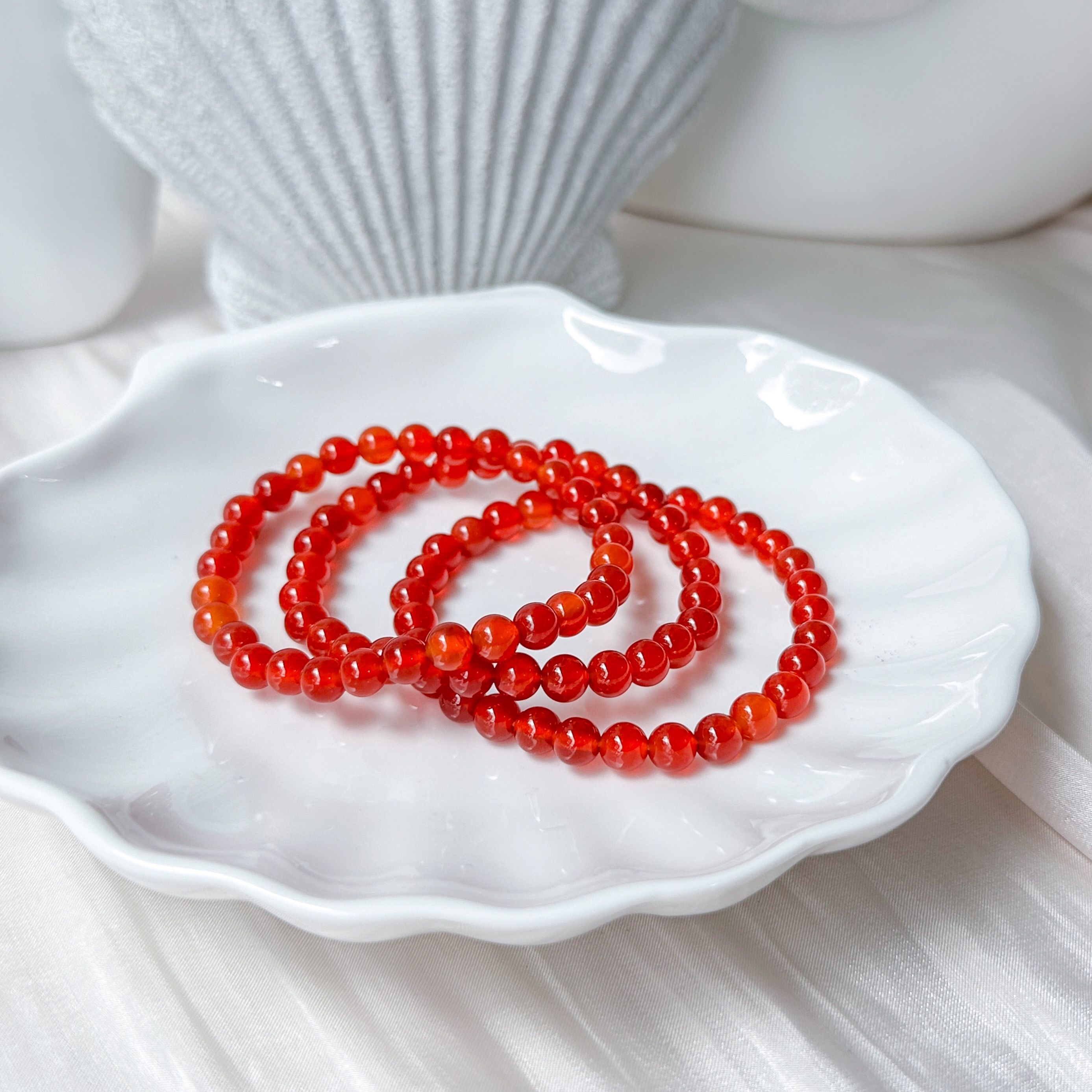 Red Agate 6mm Bracelet