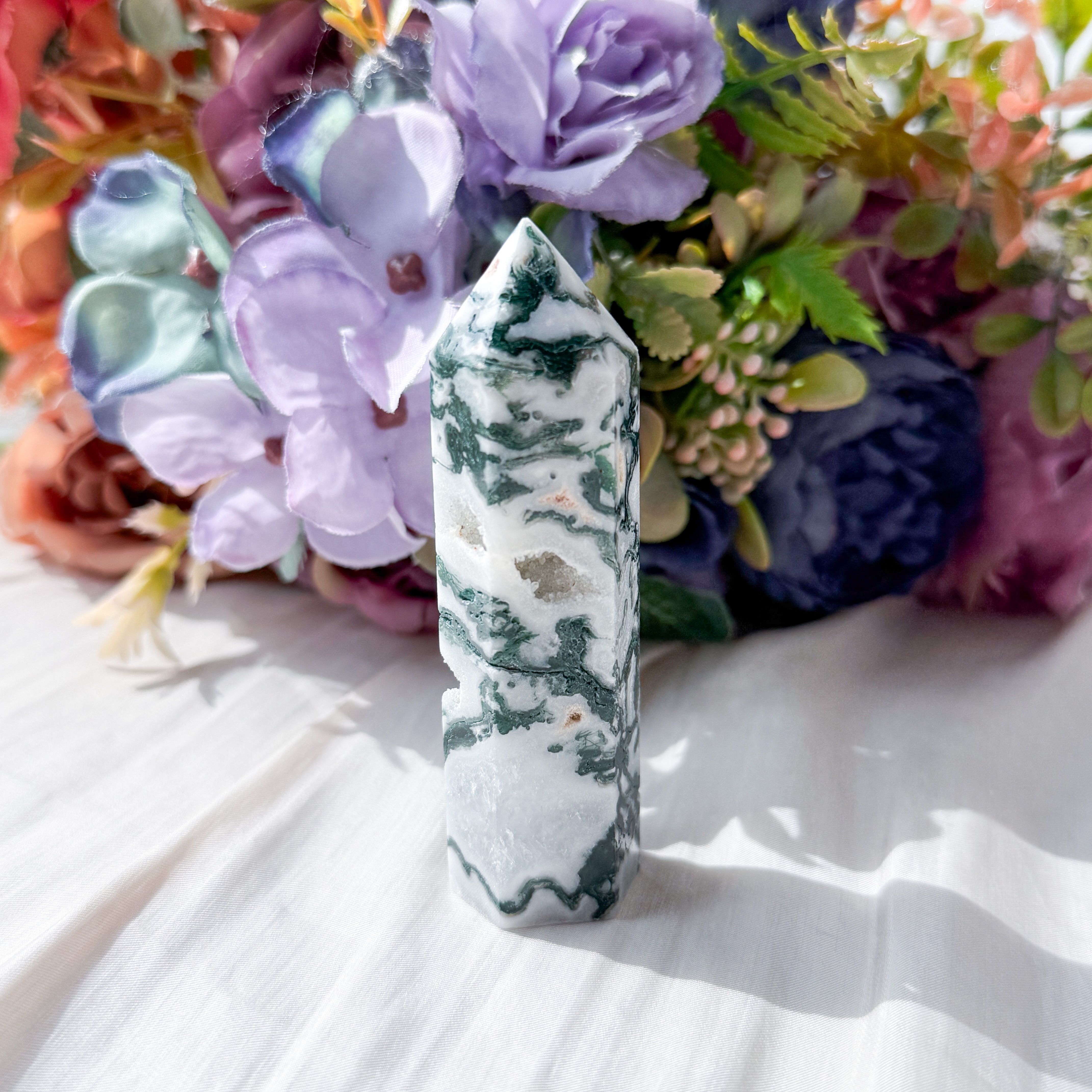 Moss Agate Pointer