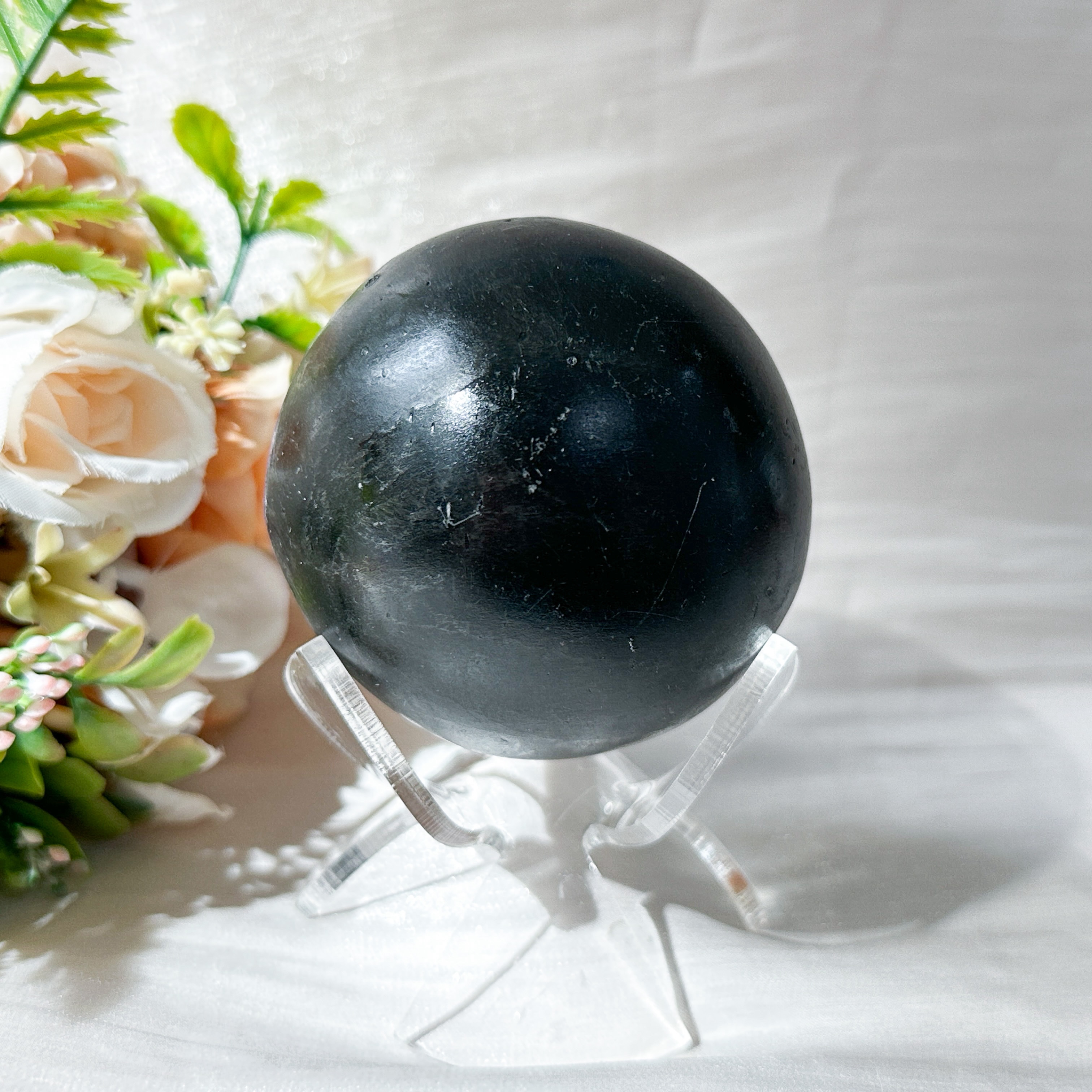 Amethyst Raw Sphere w Sphere Stand